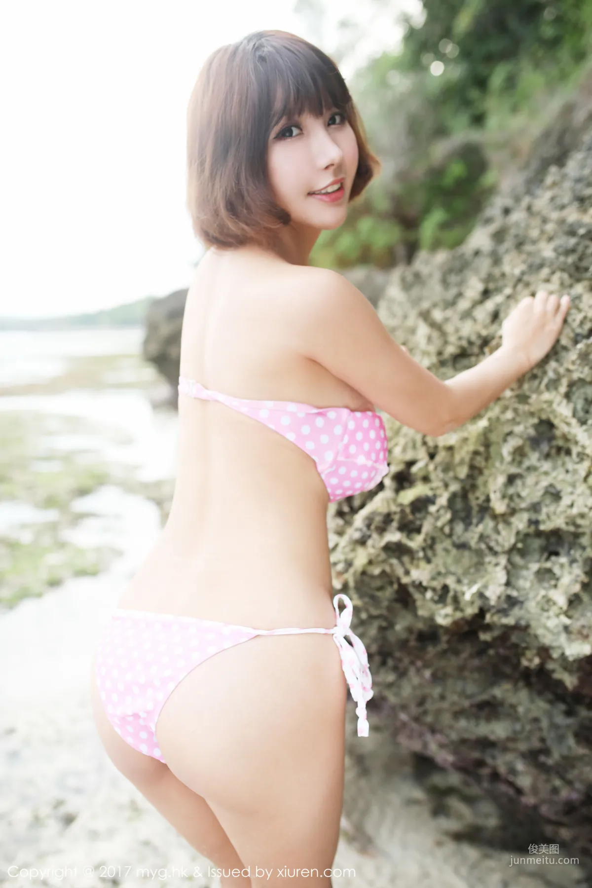 晓茜sunny《海边波点式比基尼系列》 [美媛馆MyGirl] Vol.267 写真集55