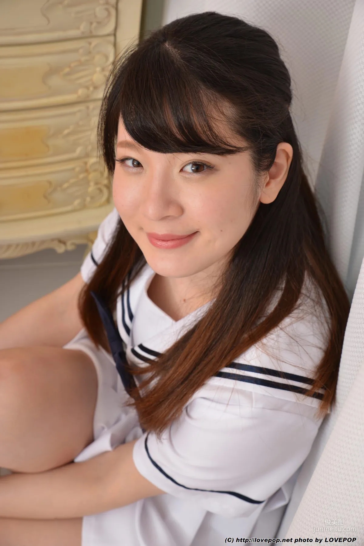 Aoi Kousaka 香坂葵 学生装 Set1 [LovePop] 写真集29