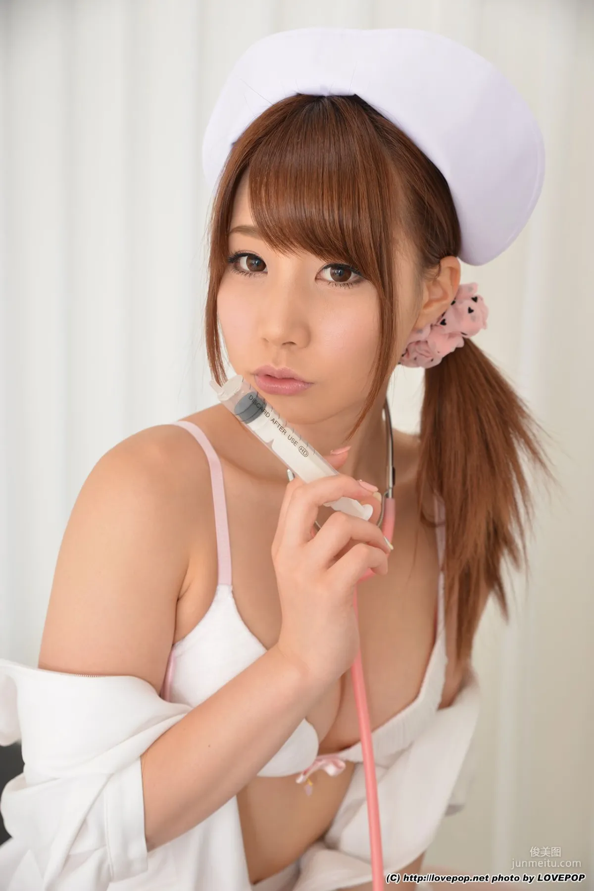 Rui Hasegawa 長谷川るい 白丝美护士 Set8 [LovePop] 写真集47