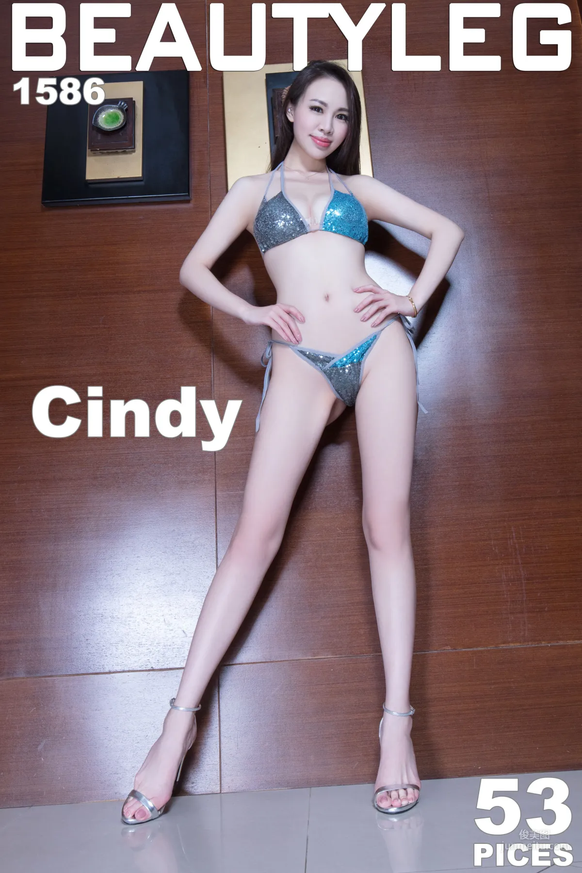 腿模Cindy《泳装高跟+黑丝美腿》 [Beautyleg] No.1586 写真集1