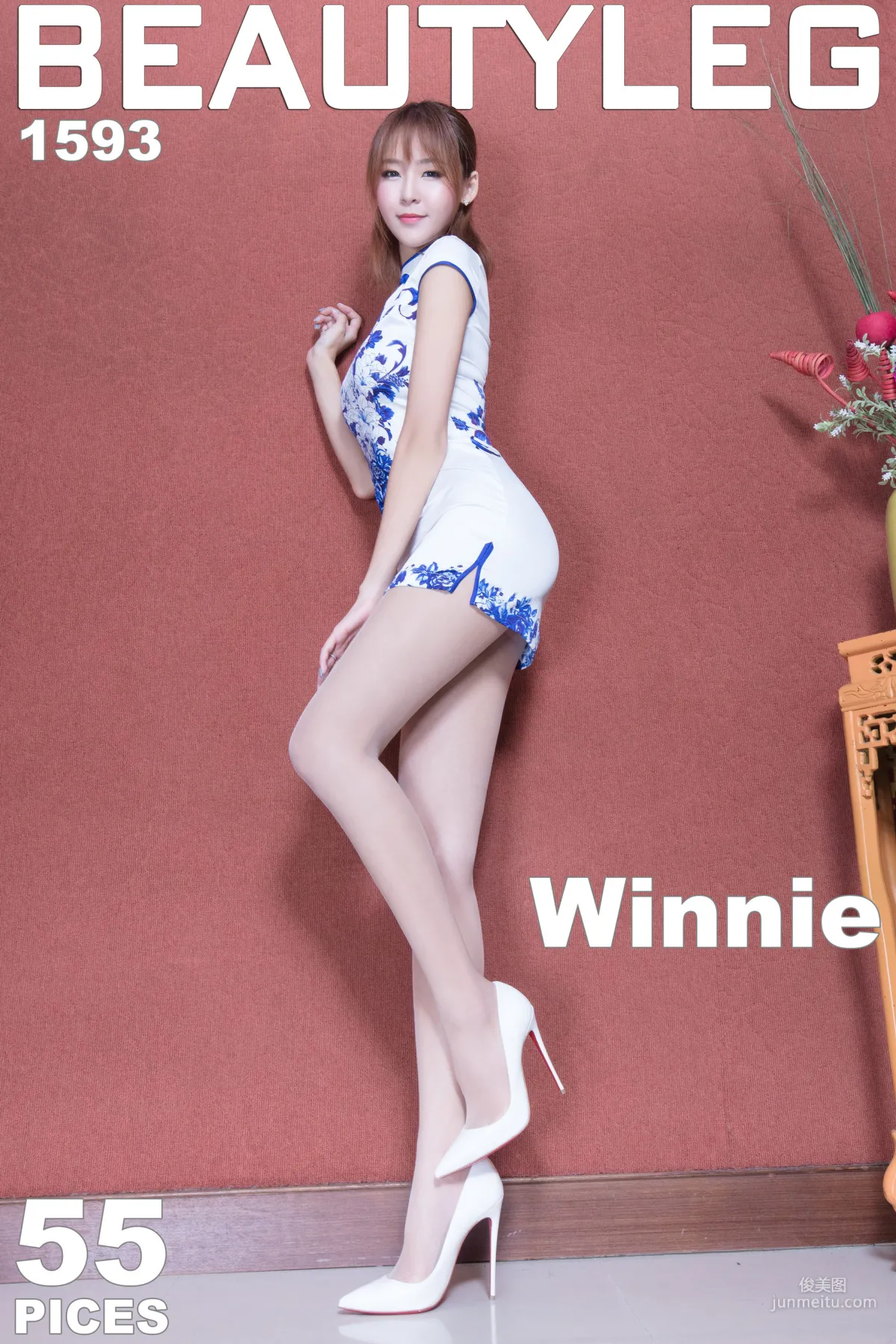 Winnie小雪《优雅旗袍+黑丝连衣裙》 [Beautyleg] No.1593 写真集1