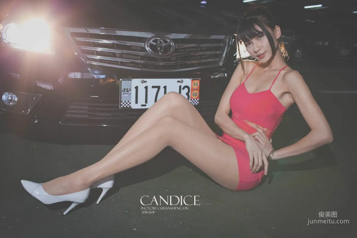 [台湾嫩模] 蔡译心Candice《车外拍》 写真集17