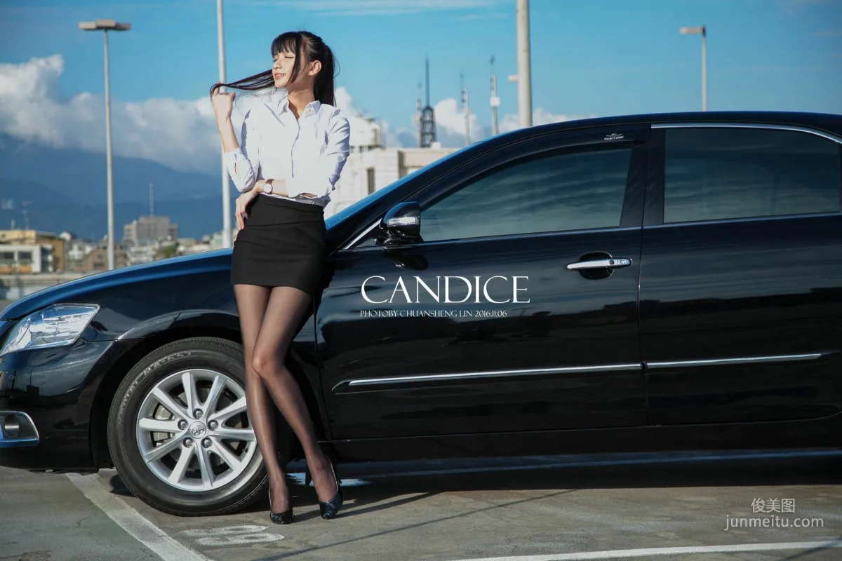 [台湾嫩模] 蔡译心Candice《车外拍》 写真集39