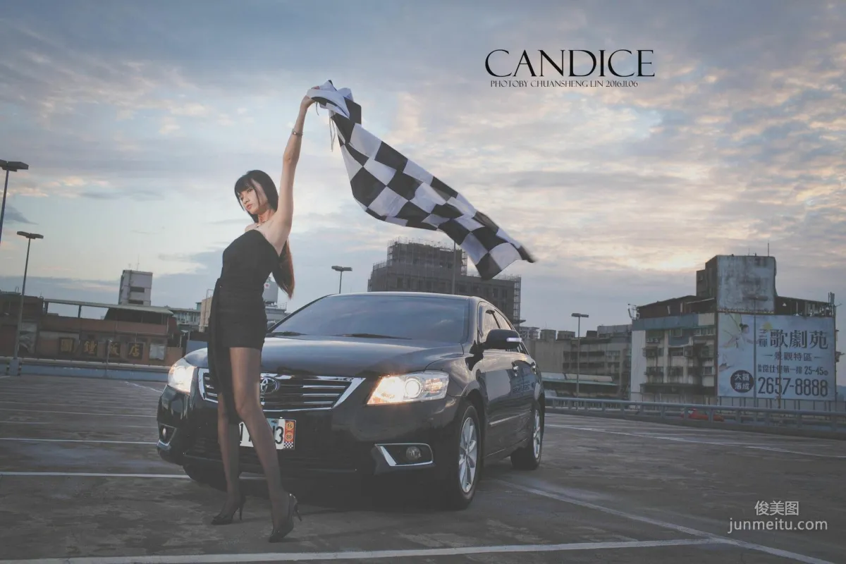 [台湾嫩模] 蔡译心Candice《车外拍》 写真集73