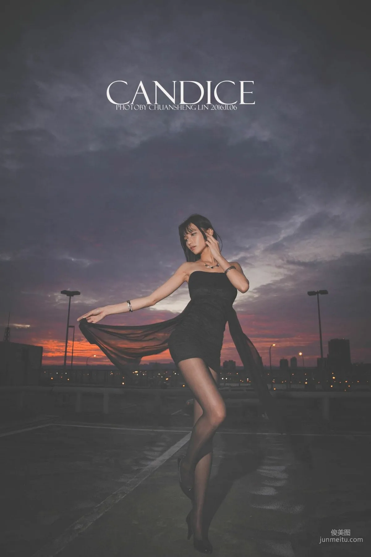 [台湾嫩模] 蔡译心Candice《车外拍》 写真集86