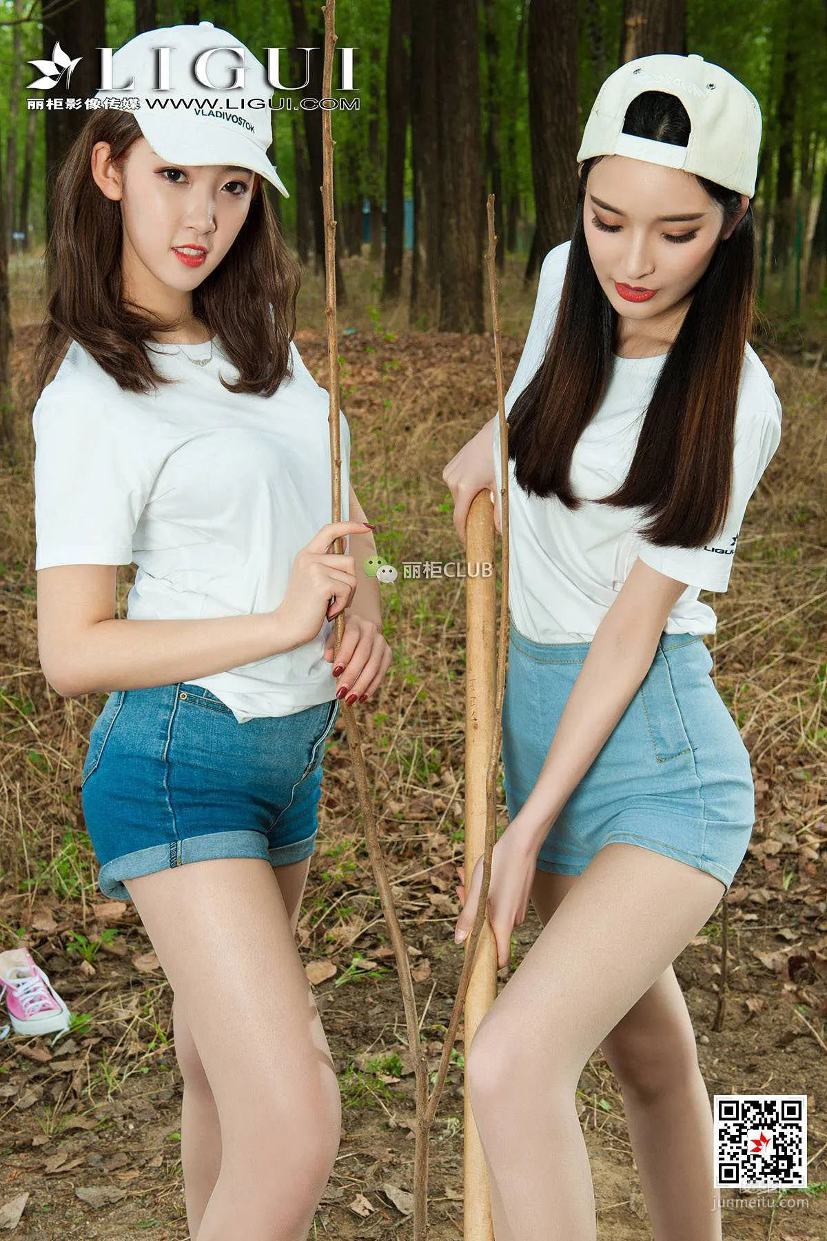 腿模雪糕&筱筱《户外丝足》 [丽柜LIGUI] 美腿丝足 写真集61