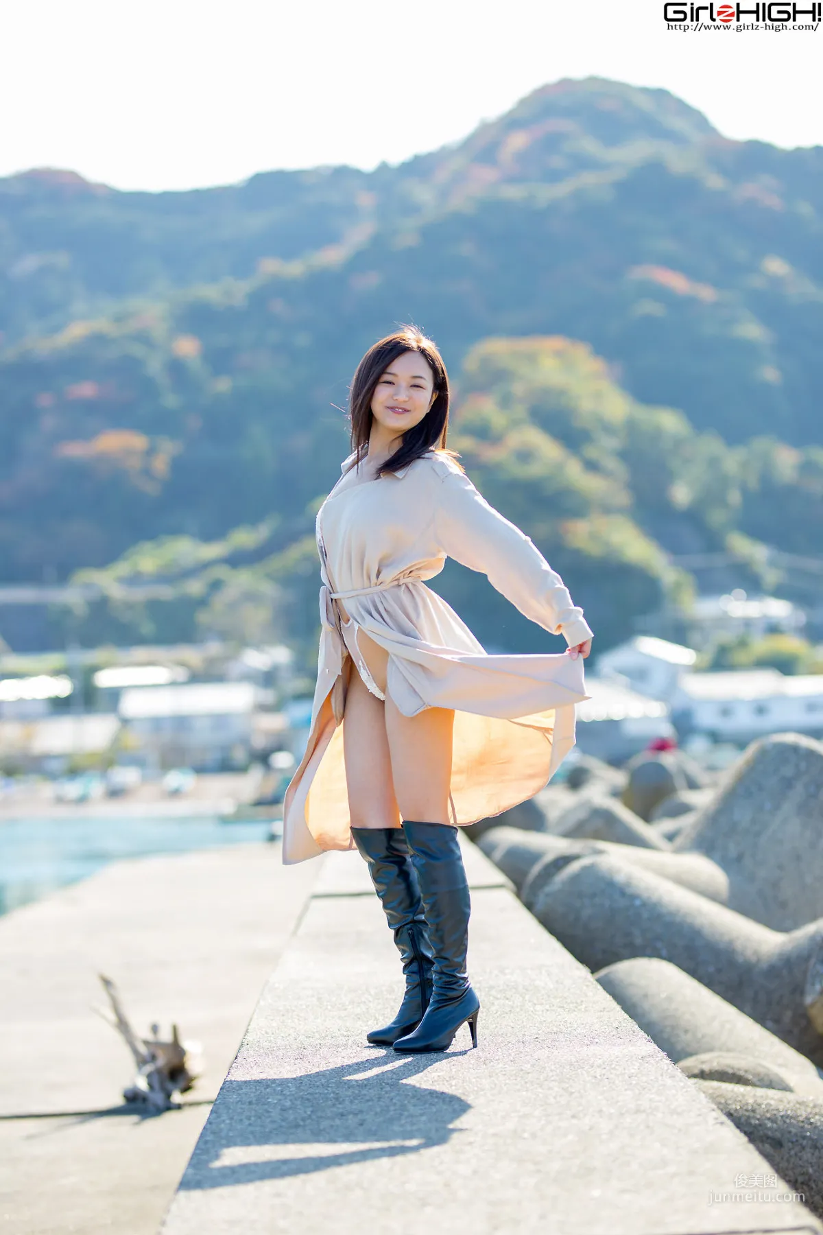 [Girlz-High] Mayumi Yamanaka 山中真由美 - 海边长靴系列 - bmay_011_001 写真集45