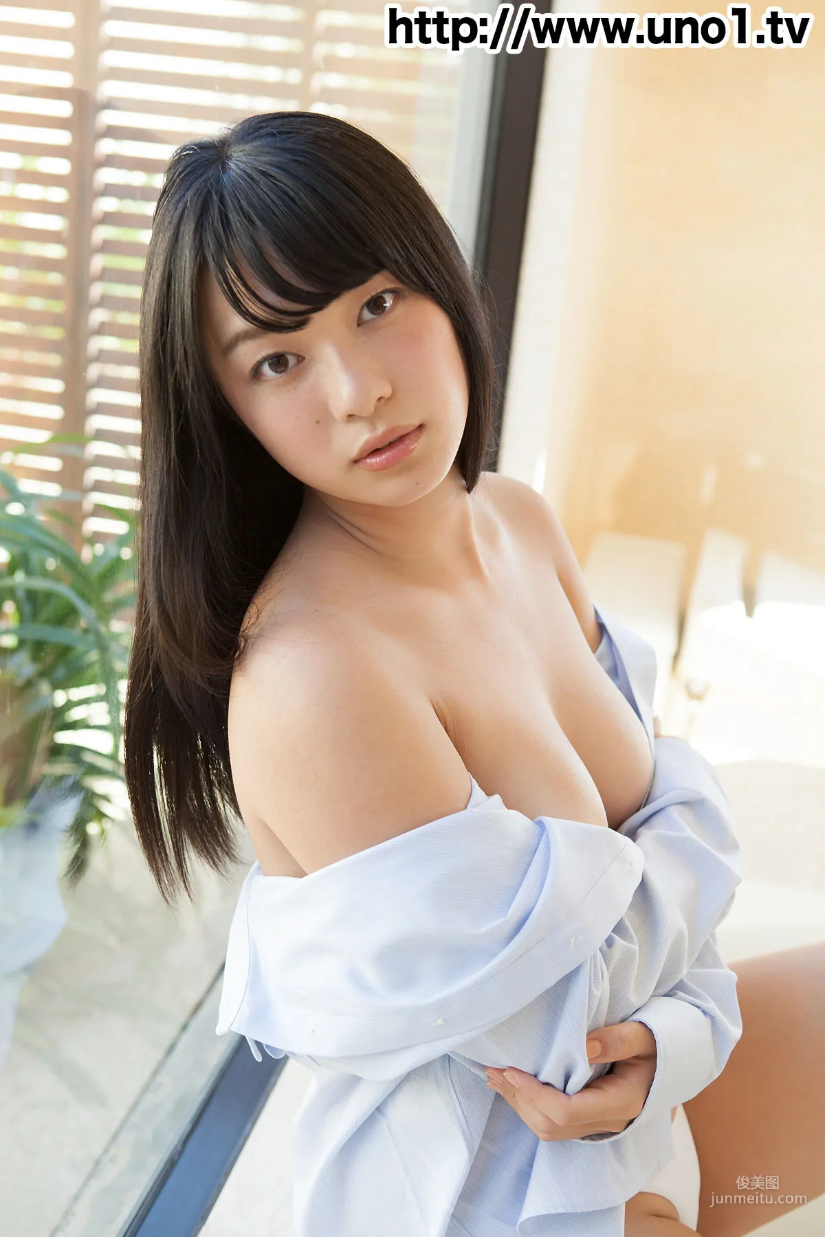 [Girlz-High] Tomoe Yamanaka 山中知恵 - 性感衬衫 - bgyu_001_005 写真集31