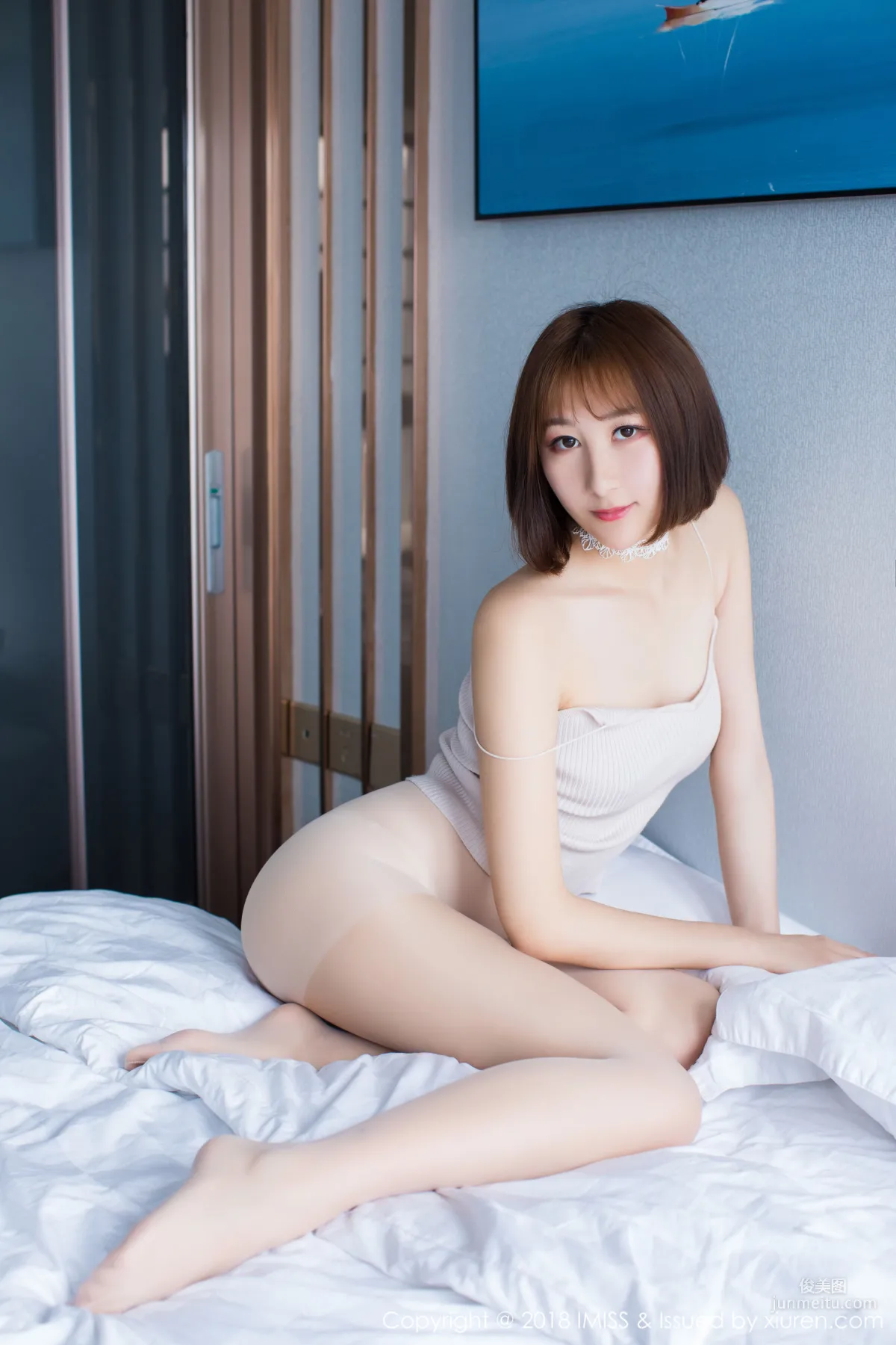 九尾Ivy-《性感极致的丝袜美腿诱惑》 [爱蜜社IMiss] Vol.240 写真集34