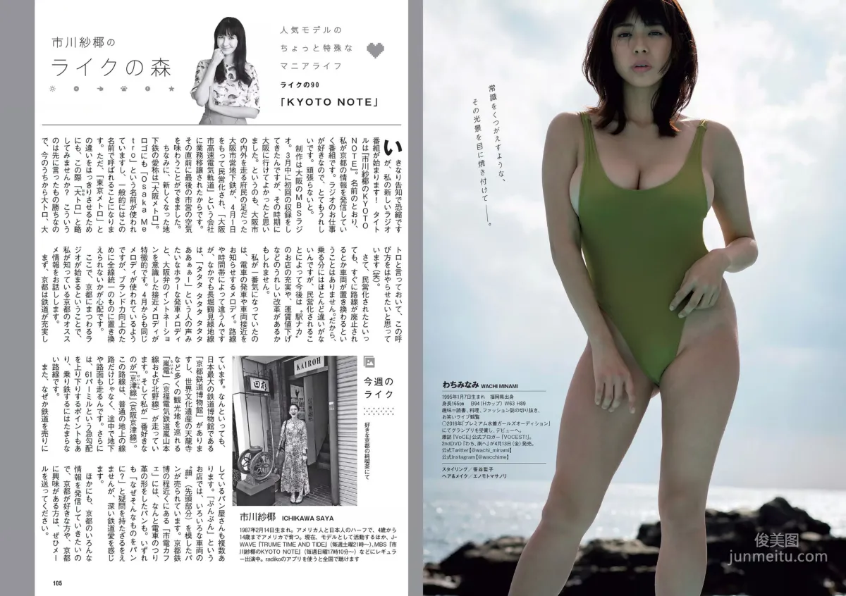 長濱ねる 沢すみれ 松田紗和 わちみなみ 本間日陽 齊藤英里 竹内佳菜子 [Weekly Playboy] 2018年No.17 写真杂志16