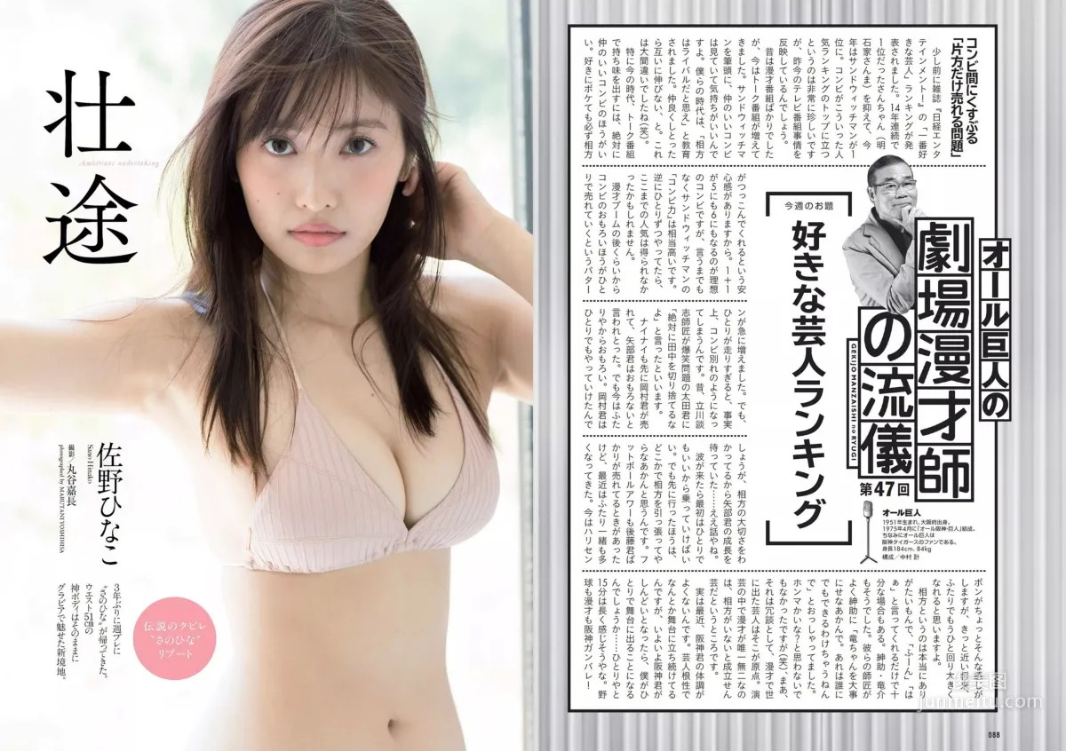 加治ひとみ 須田亜香里 永尾まりや 佐野ひなこ 清原果耶 石神澪 [Weekly Playboy] 2018年No.32 写真杂志11