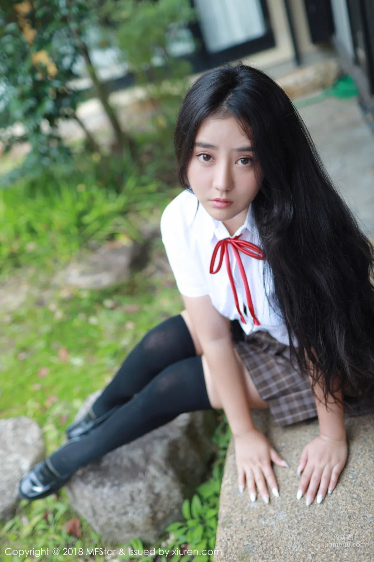 Manuela玛鲁娜《日本学生妹制服系列》 [模范学院MFStar] Vol.163 写真集24