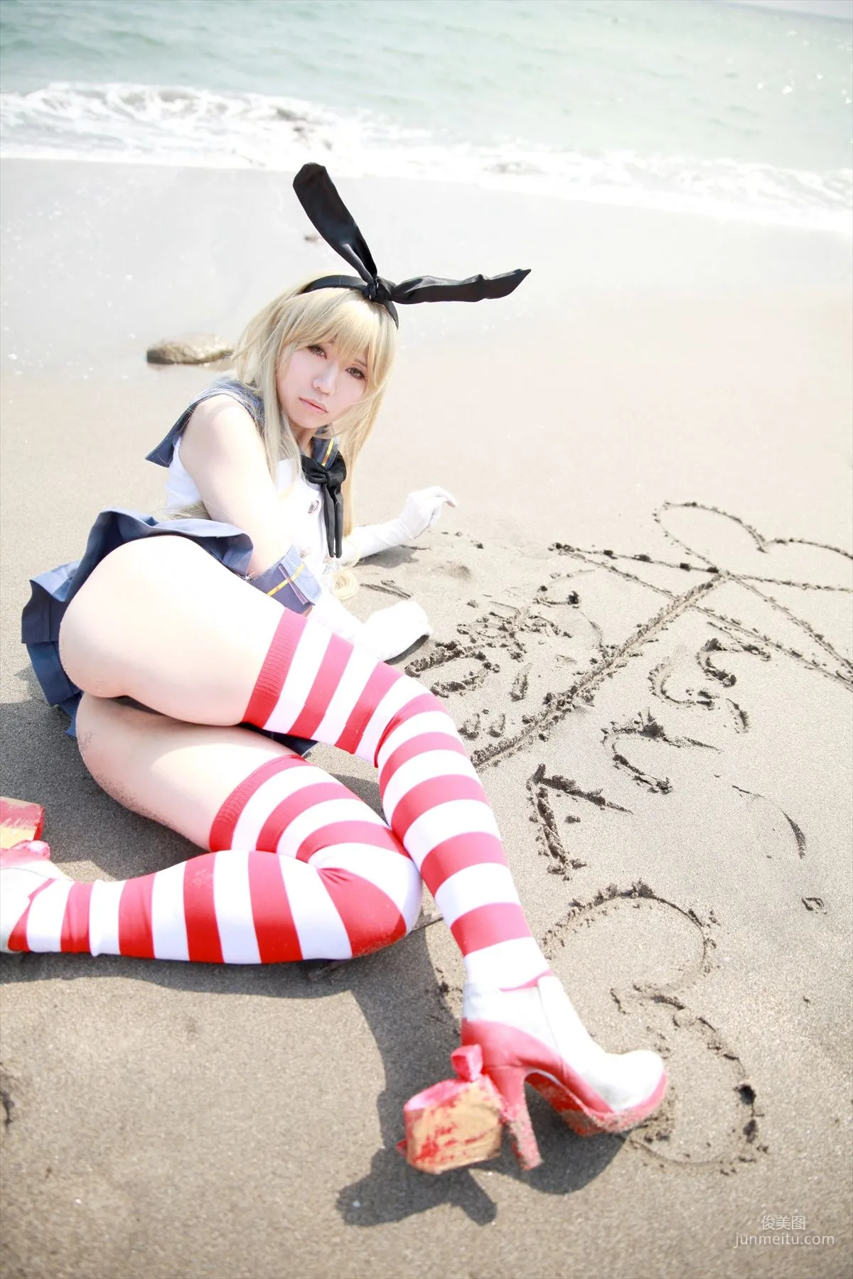 Hozaki(穂咲)《艦隊これくしょん》Shimakaze(島風)  [ORANGE MANIAC] 写真集45