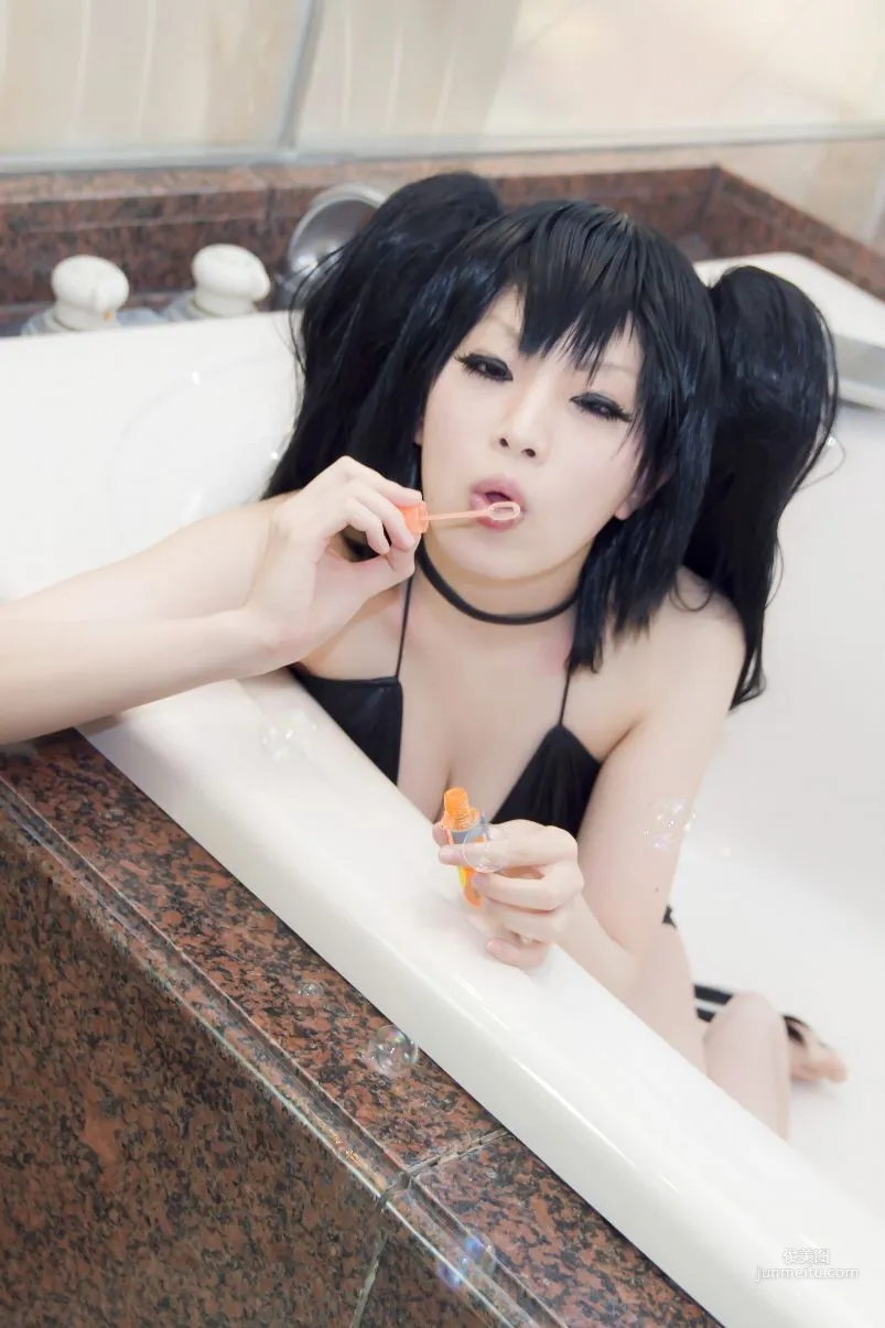 あらい夜魅《BLACK★ROCK SHOOTER》-黑衣麻陶・里(黑岩射手／黑初音) 写真集38