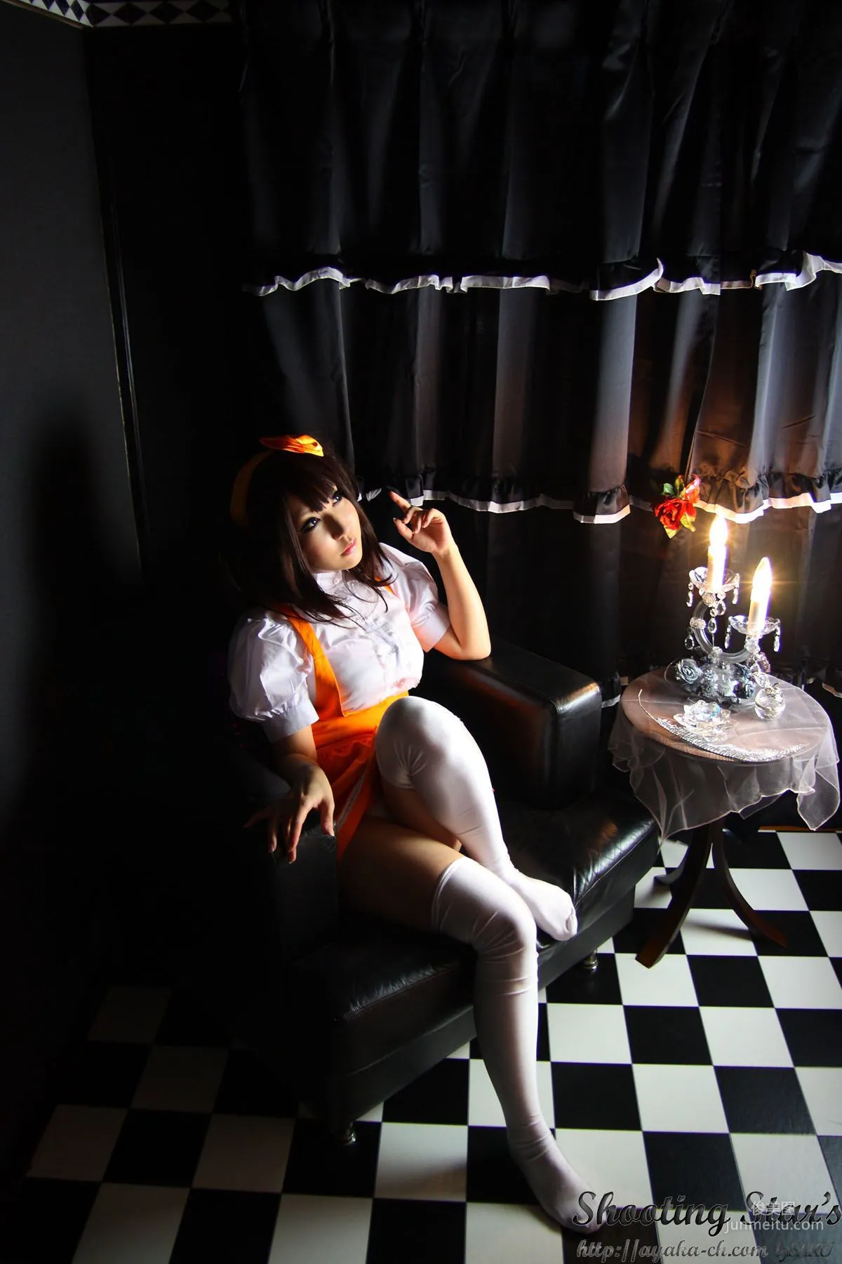 绫香 (サク Saku Ayaka)  [Honoo no Rocket] Waitress+Cheerleader [Sakuyabime] 写真集39