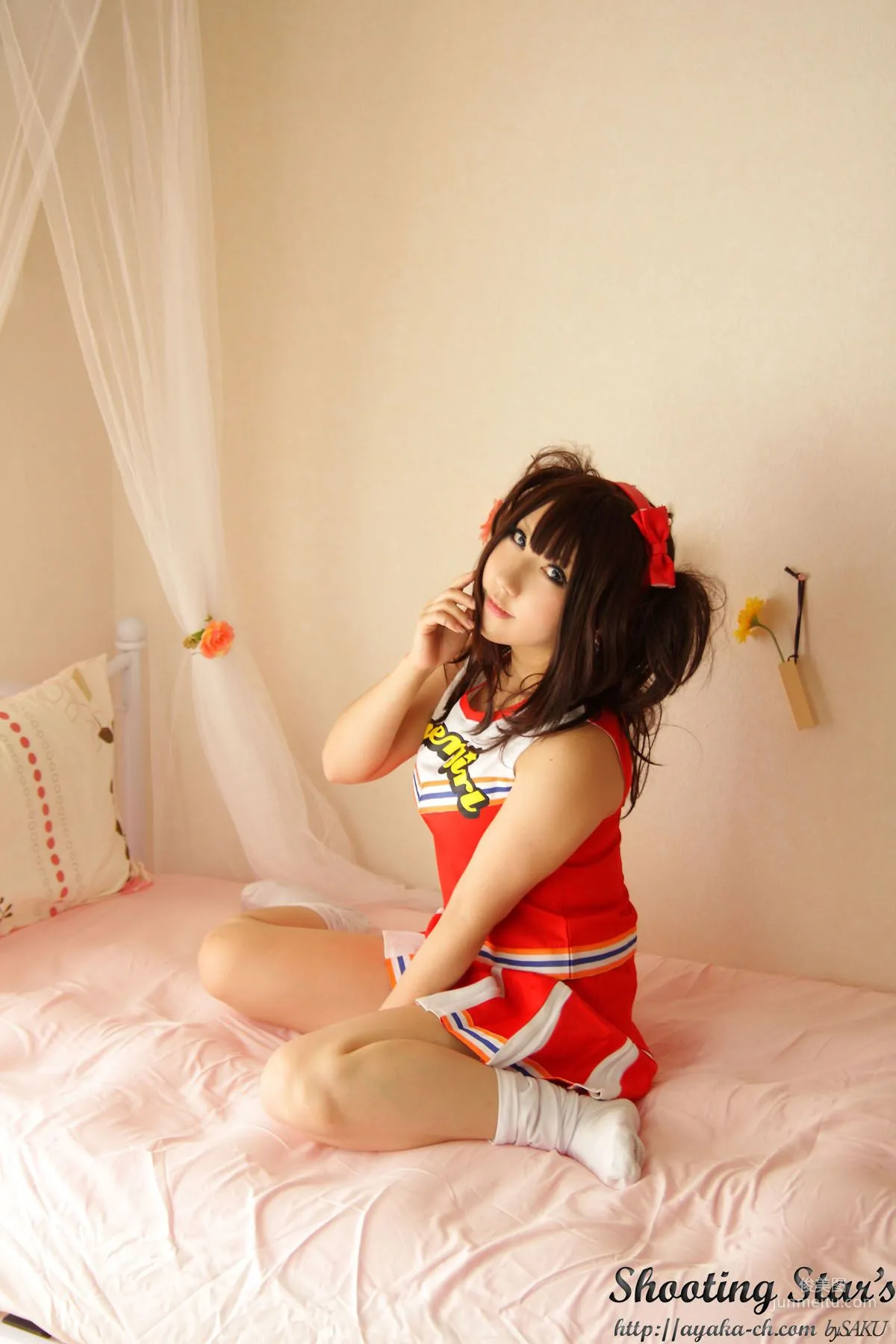 绫香 (サク Saku Ayaka)  [Honoo no Rocket] Waitress+Cheerleader [Sakuyabime] 写真集19