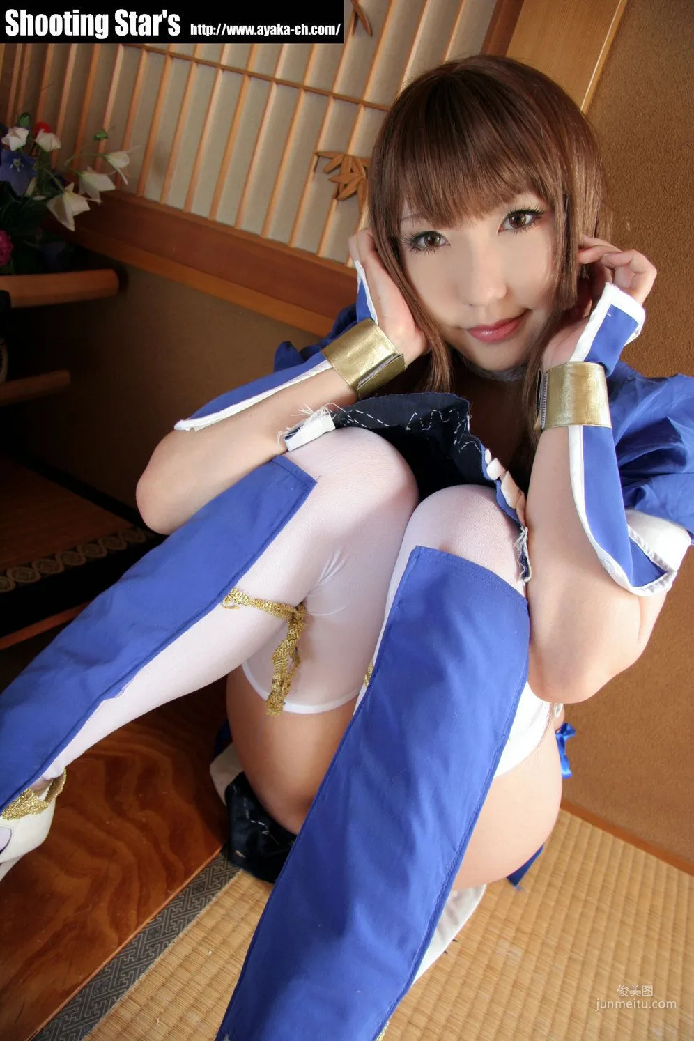 サク (绫香 Saku Ayaka) 《Dead Or Alive》-霞-Kasumi 蓝色 写真集42