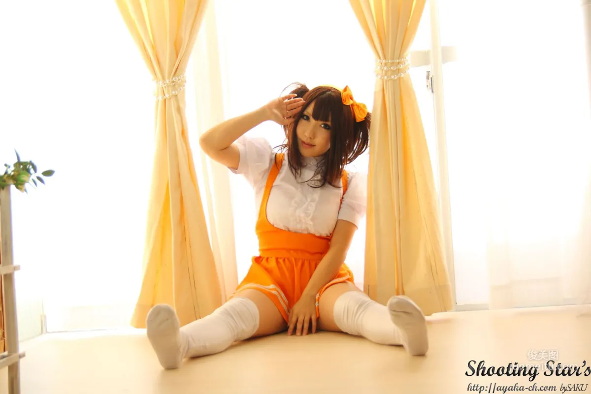 绫香 (サク Saku Ayaka)  [Honoo no Rocket] Waitress+Cheerleader [Sakuyabime] 写真集3