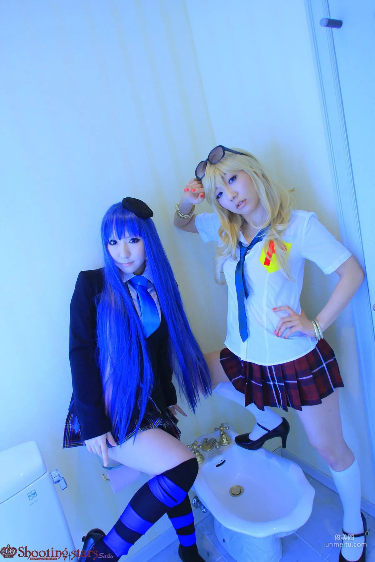 サク&花邑沙希《Panty & Stocking with Garterbelt》 [Shooting Star's] 写真集54