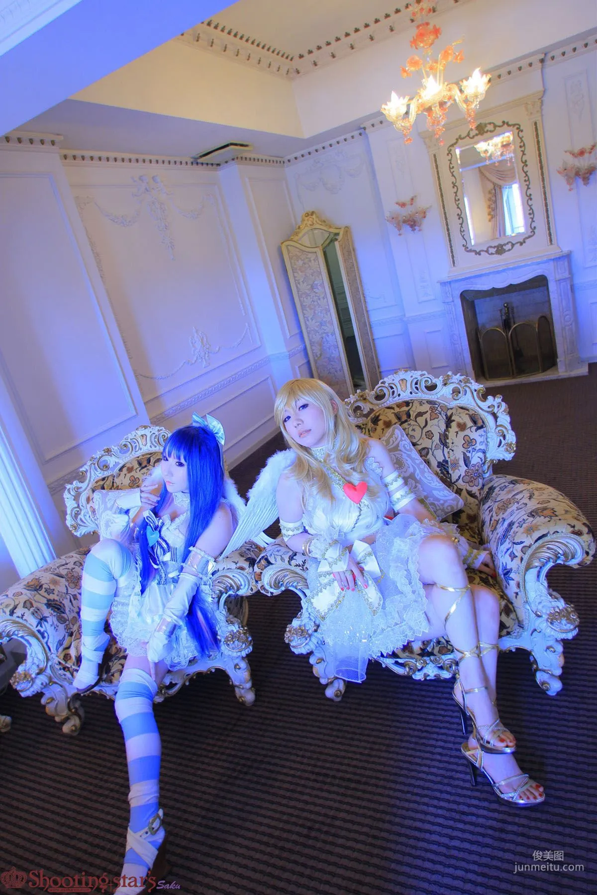 サク&花邑沙希《Panty & Stocking with Garterbelt》 [Shooting Star's] 写真集41