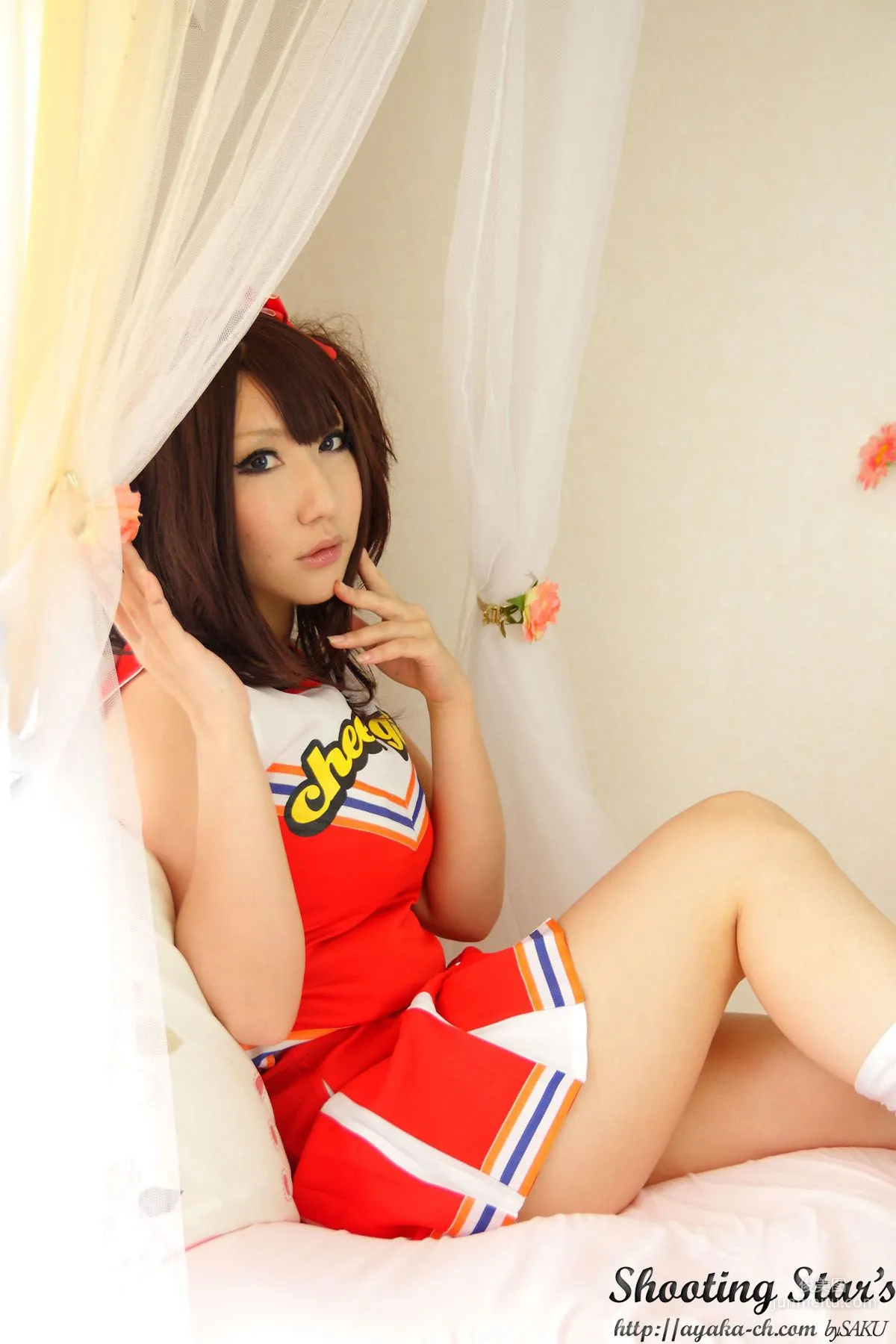 绫香 (サク Saku Ayaka)  [Honoo no Rocket] Waitress+Cheerleader [Sakuyabime] 写真集25