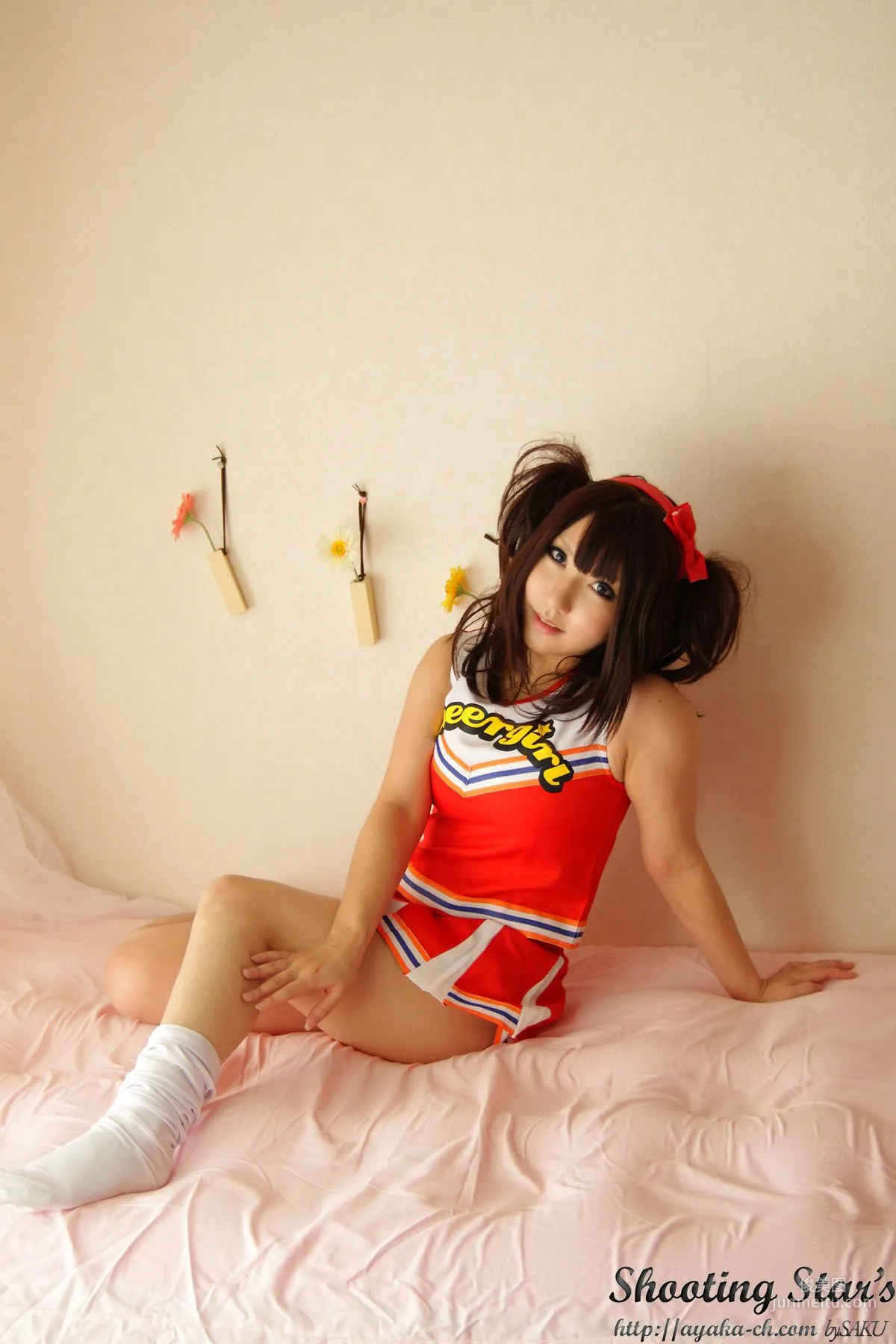 绫香 (サク Saku Ayaka)  [Honoo no Rocket] Waitress+Cheerleader [Sakuyabime] 写真集20