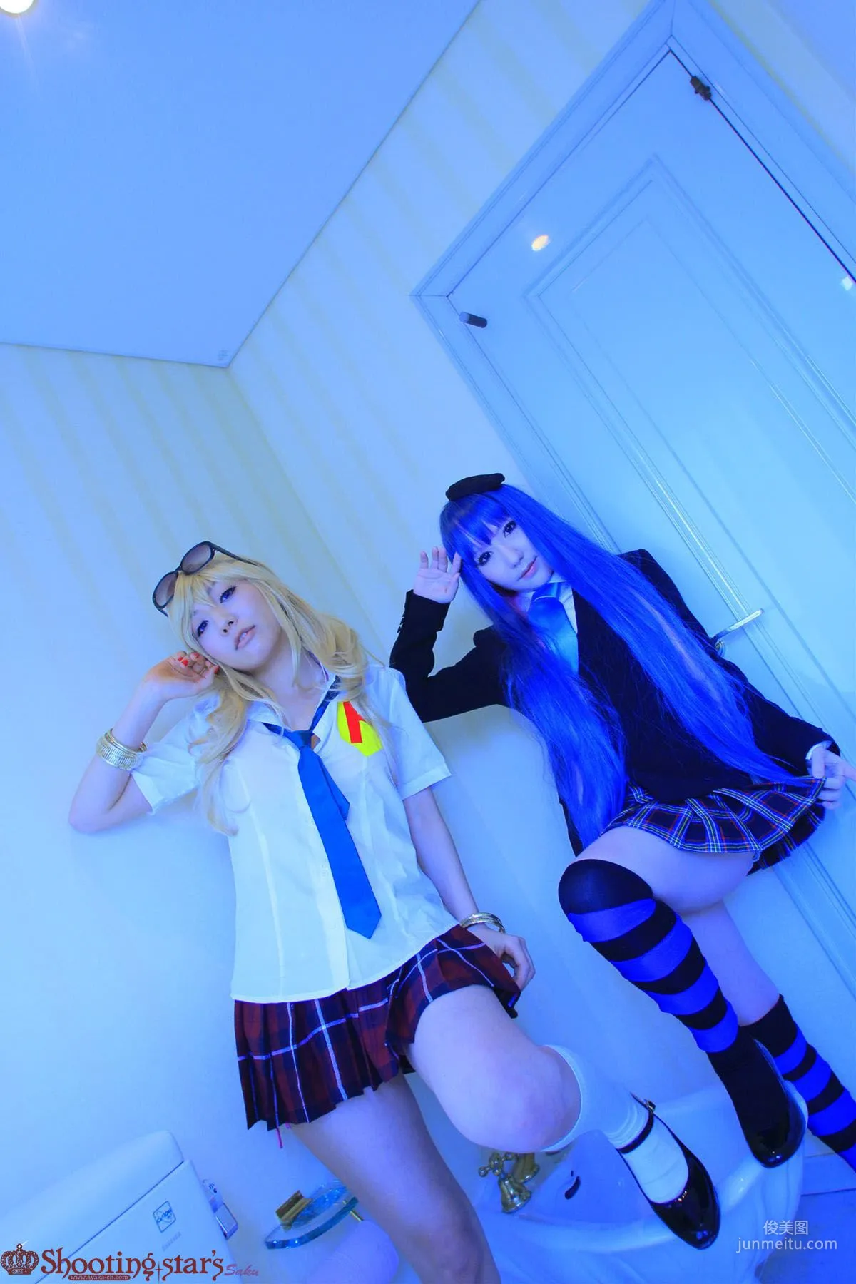 サク&花邑沙希《Panty & Stocking with Garterbelt》 [Shooting Star's] 写真集56