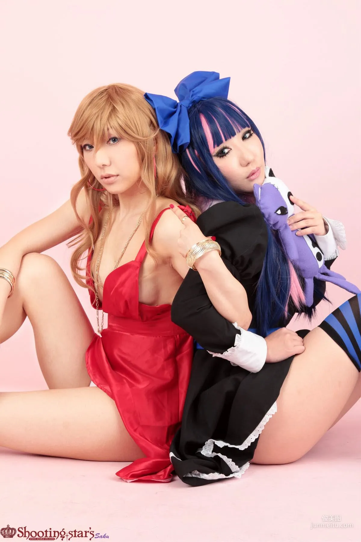 サク&花邑沙希《Panty & Stocking with Garterbelt》 [Shooting Star's] 写真集15