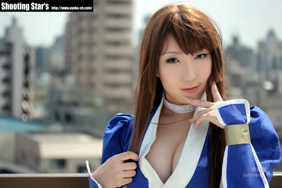 サク (绫香 Saku Ayaka) 《Dead Or Alive》-霞-Kasumi 蓝色 写真集120