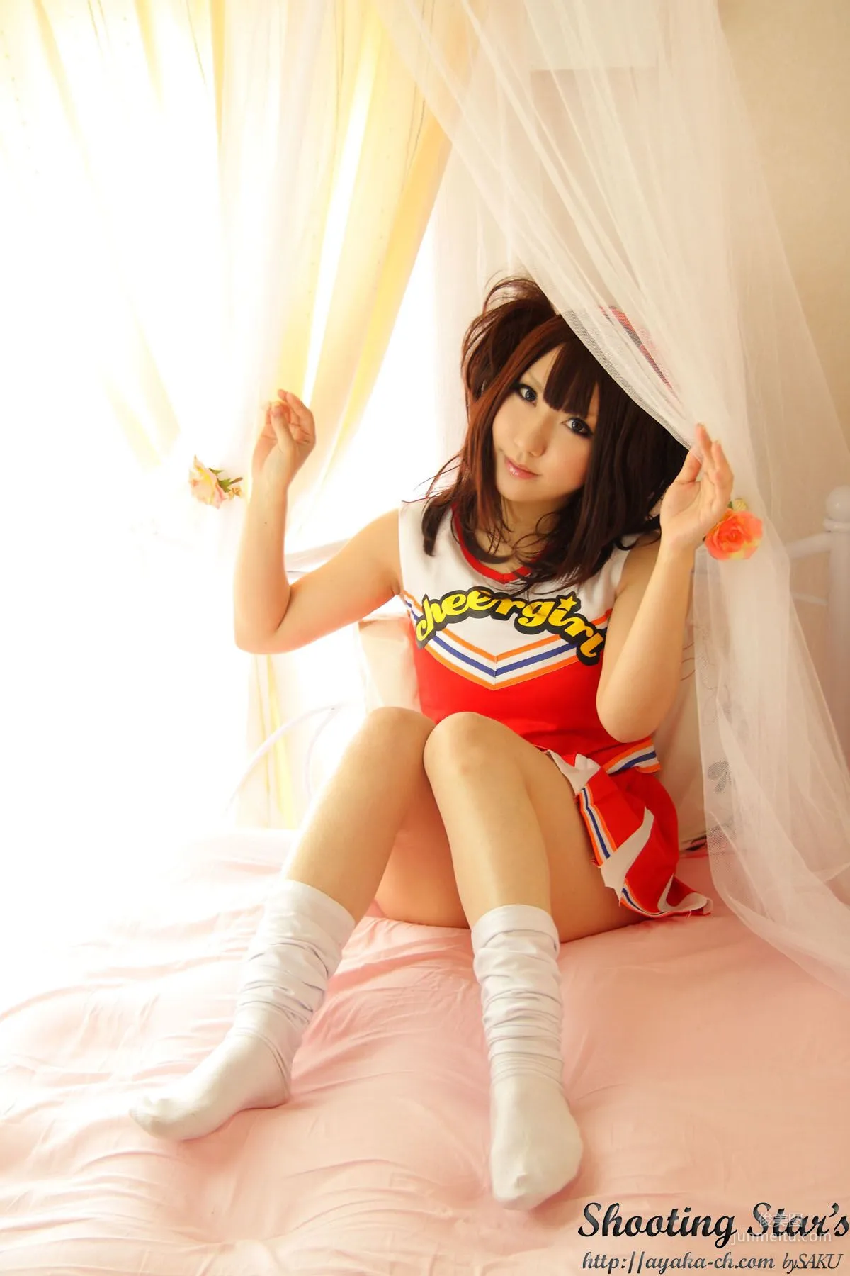 绫香 (サク Saku Ayaka)  [Honoo no Rocket] Waitress+Cheerleader [Sakuyabime] 写真集27