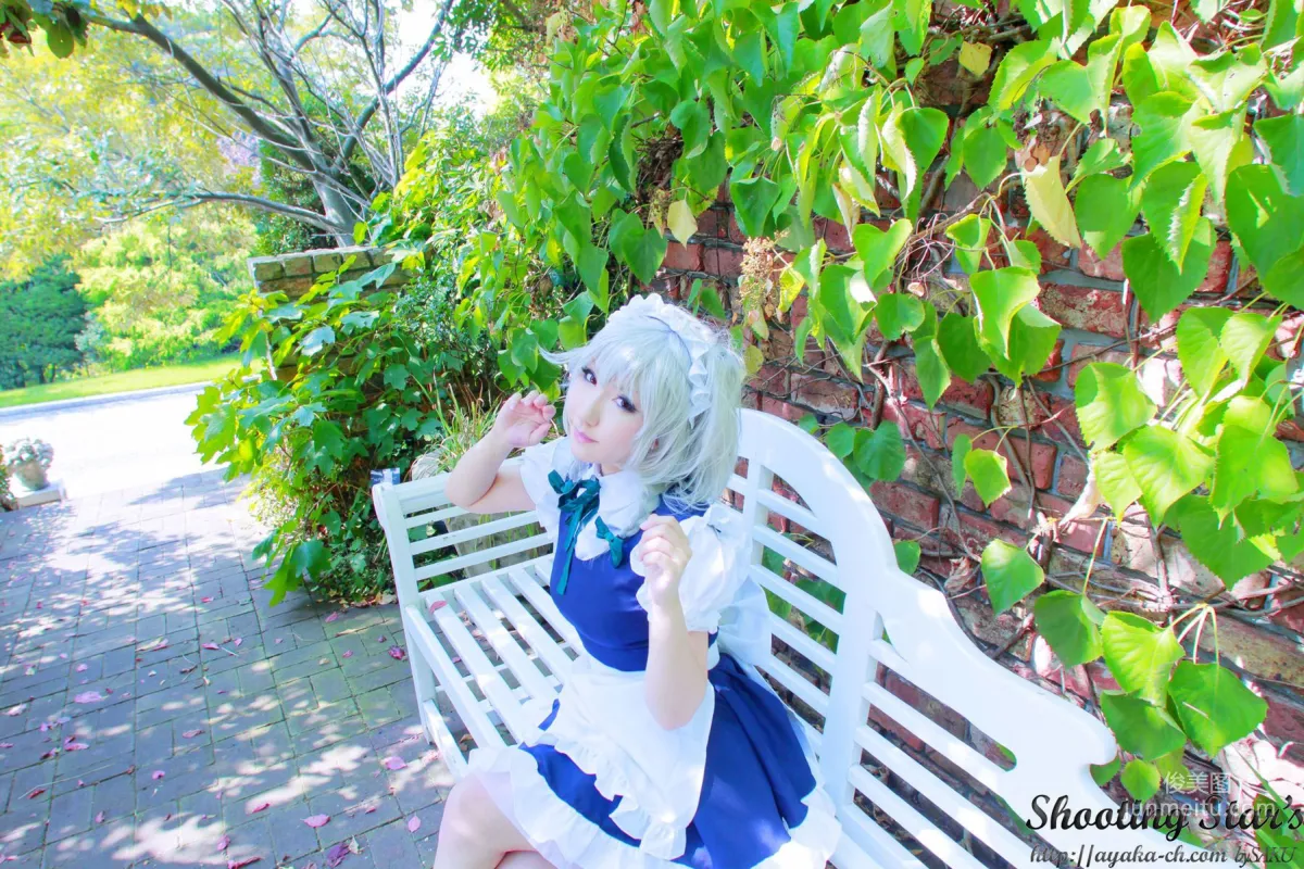 绫香サク (サク綾香 Saku Ayaka)《東方Project》Izayoi Sakuya + Patchouli Knowledge [Shooting Star's] 写真集103