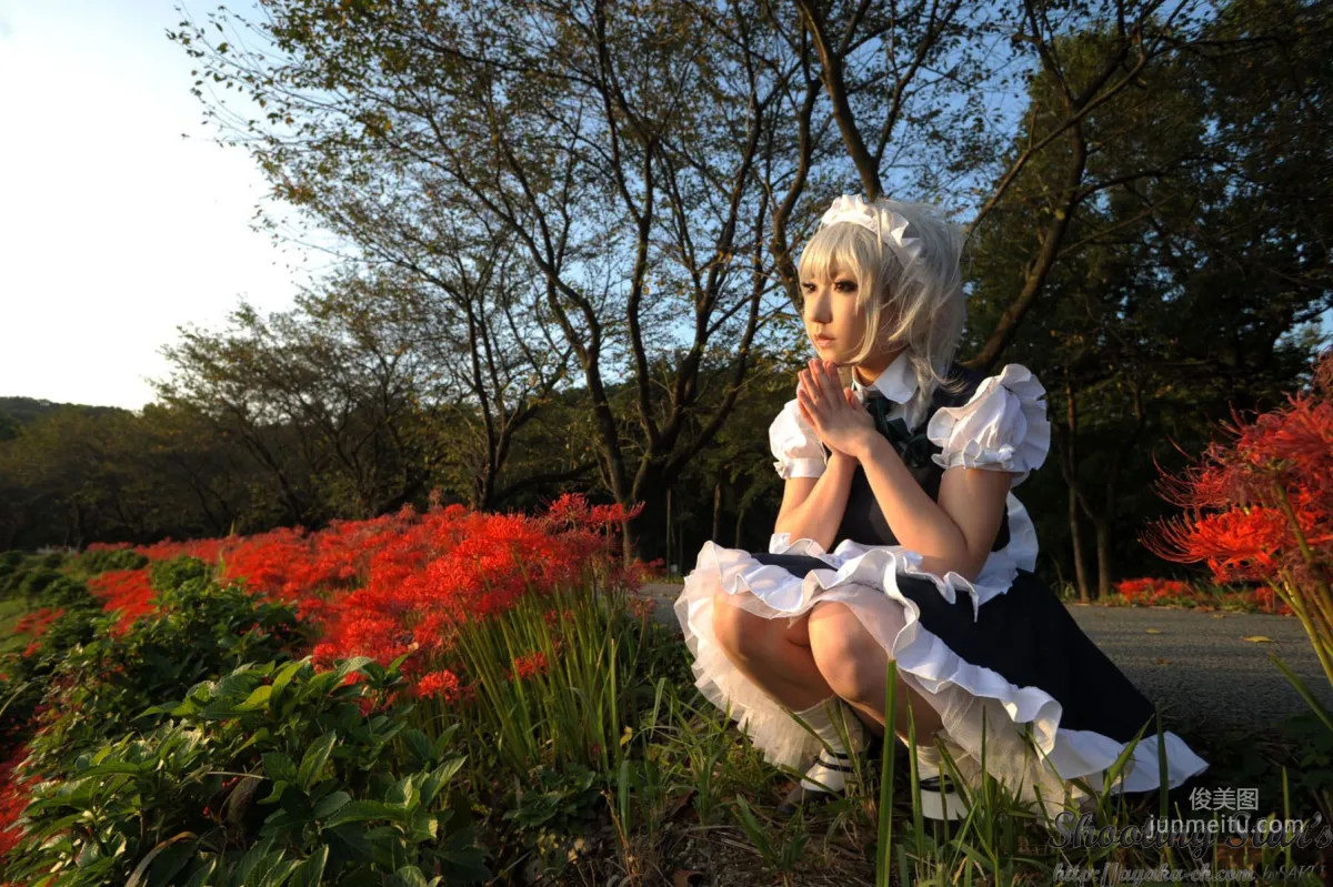 绫香サク (サク綾香 Saku Ayaka)《東方Project》Izayoi Sakuya + Patchouli Knowledge [Shooting Star's] 写真集86