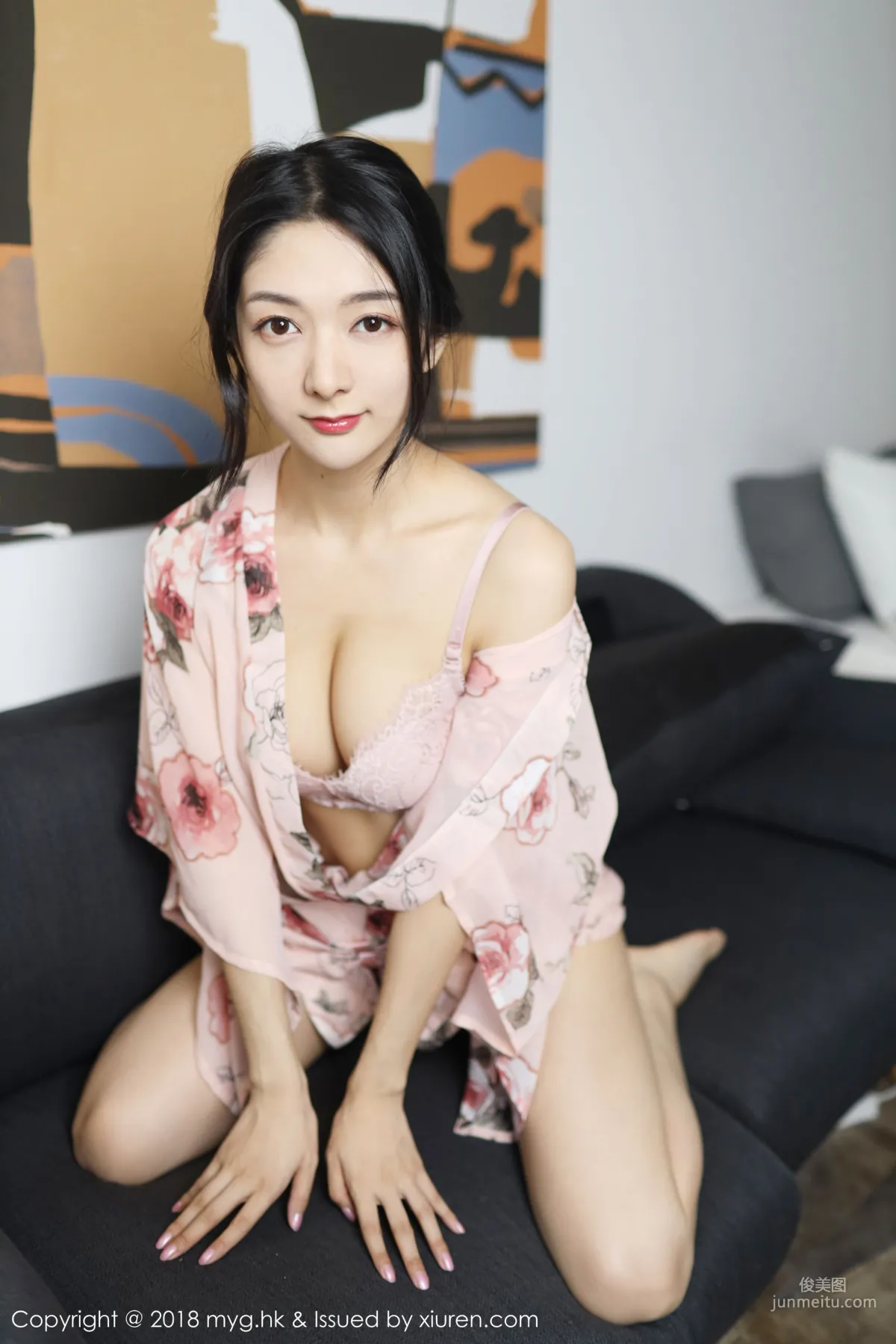 Angela喜欢猫《丰润迷人的性感内衣私房》 [美媛馆MyGirl] Vol.334 写真集11