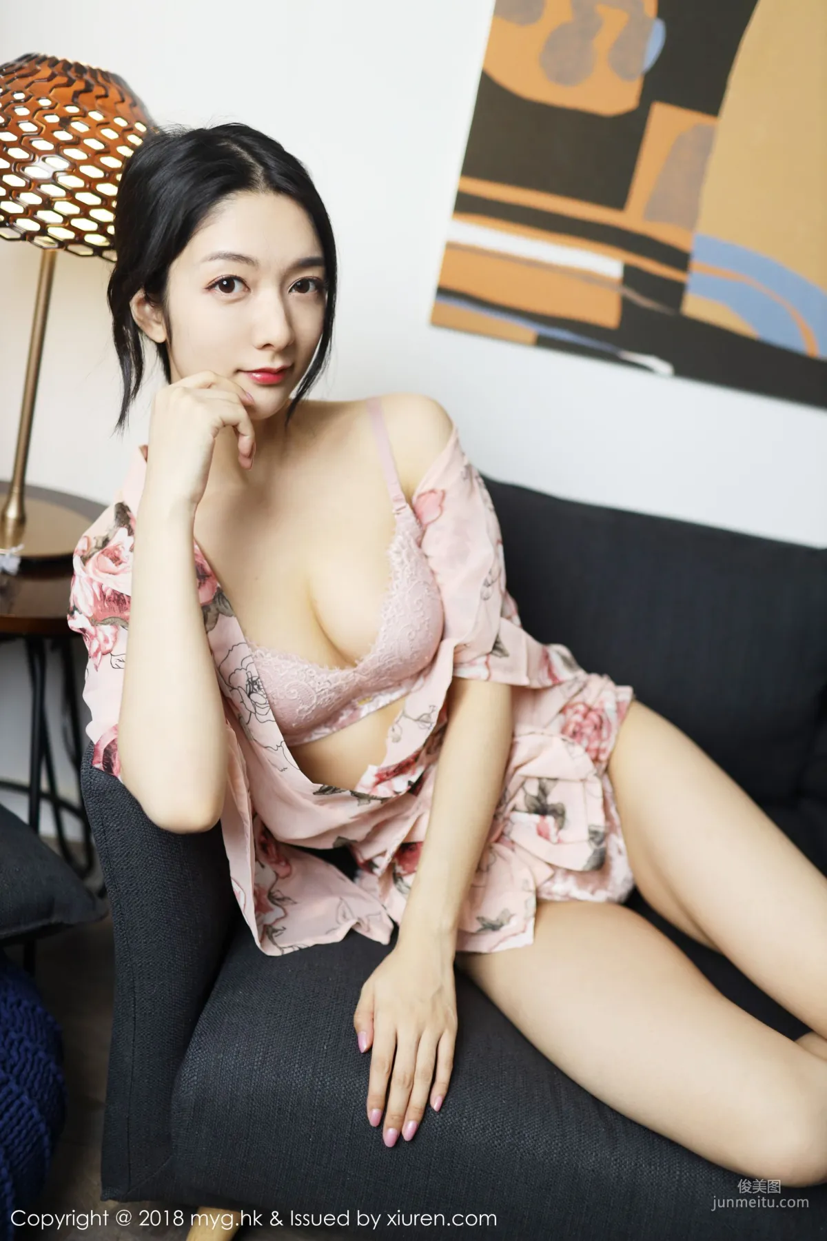 Angela喜欢猫《丰润迷人的性感内衣私房》 [美媛馆MyGirl] Vol.334 写真集10