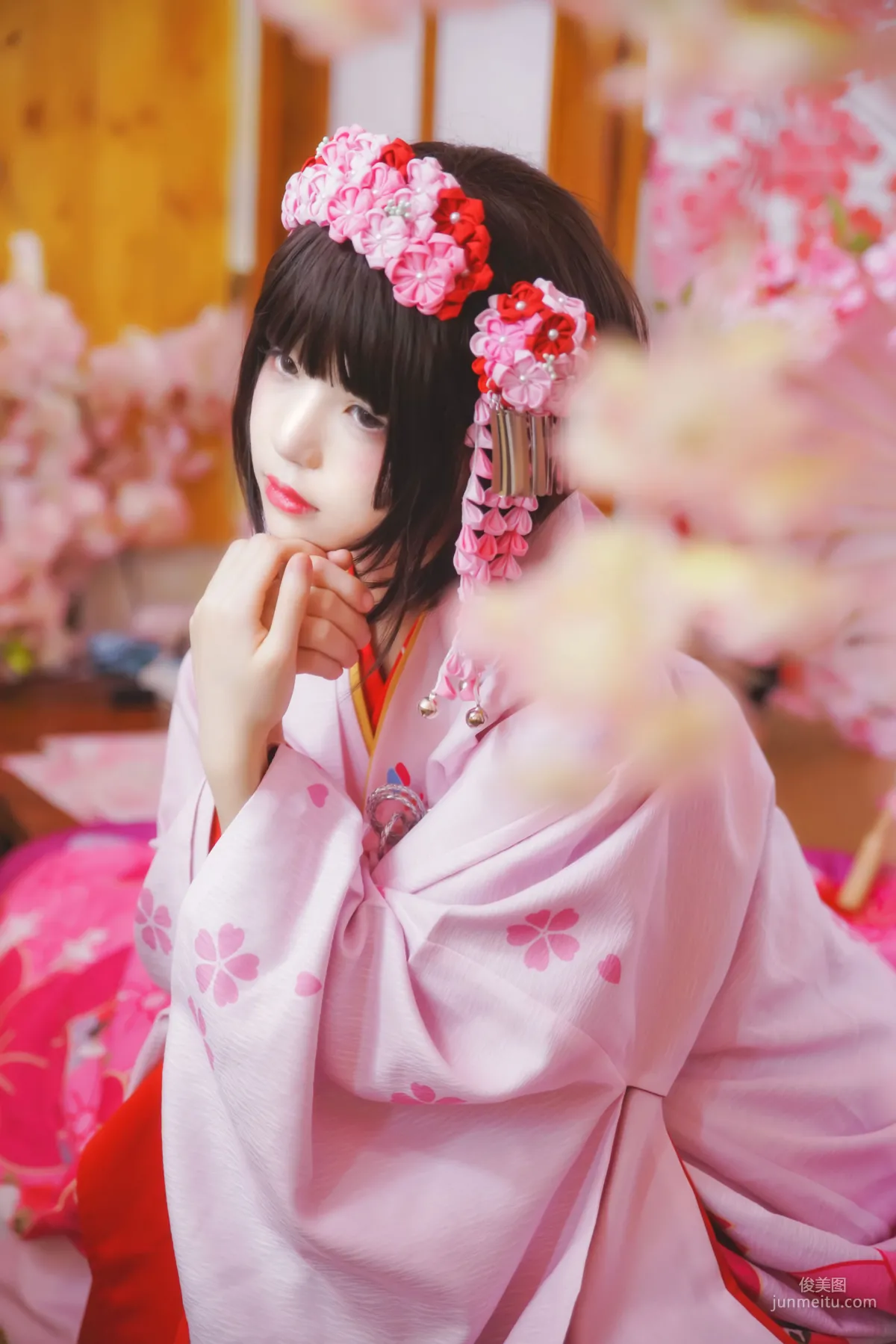 桜桃喵《(加藤惠)和服》 [萝莉COS] 写真集8