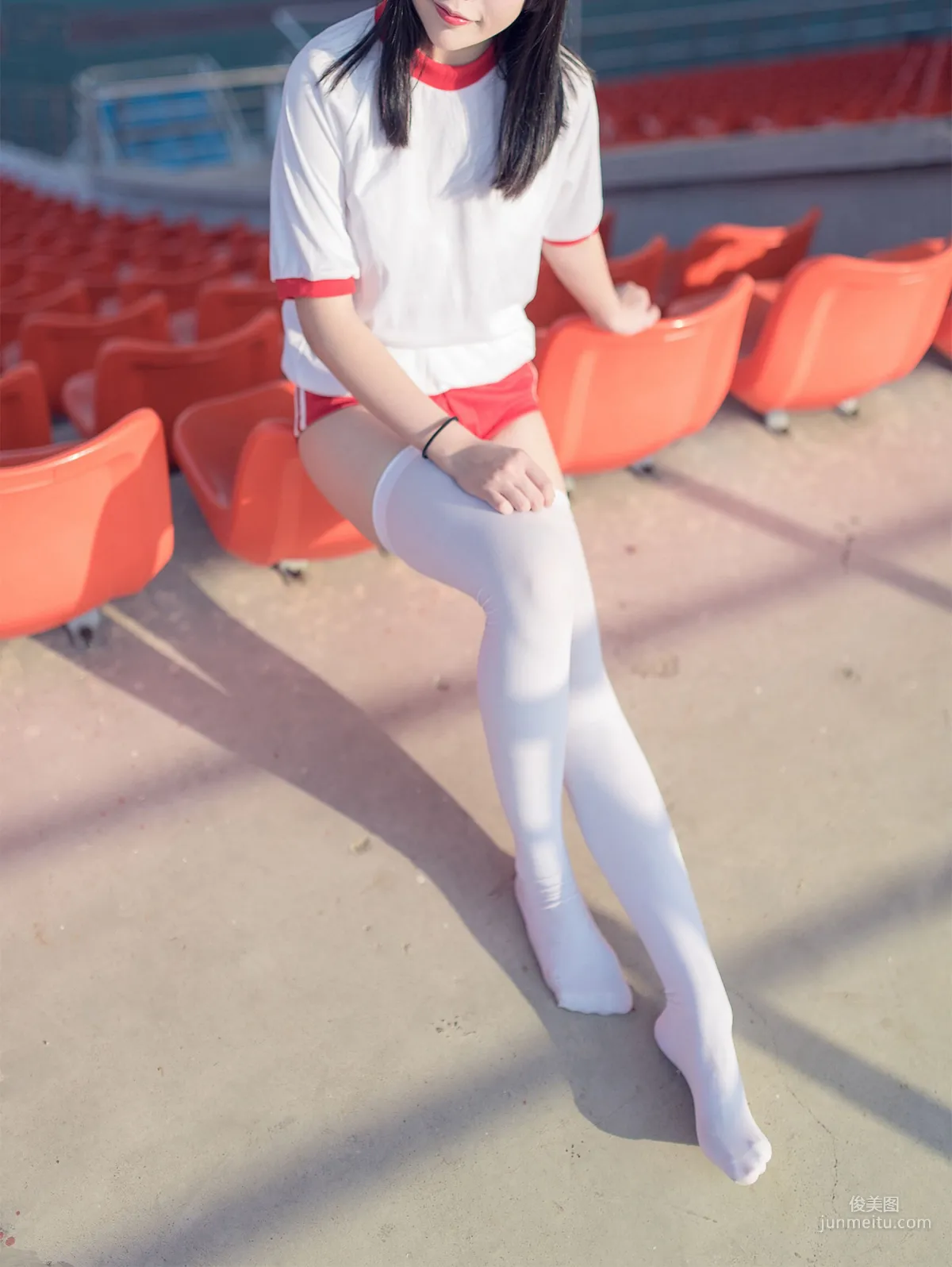 [风之领域] NO.112 运动场上的白丝体操服少女 写真集42