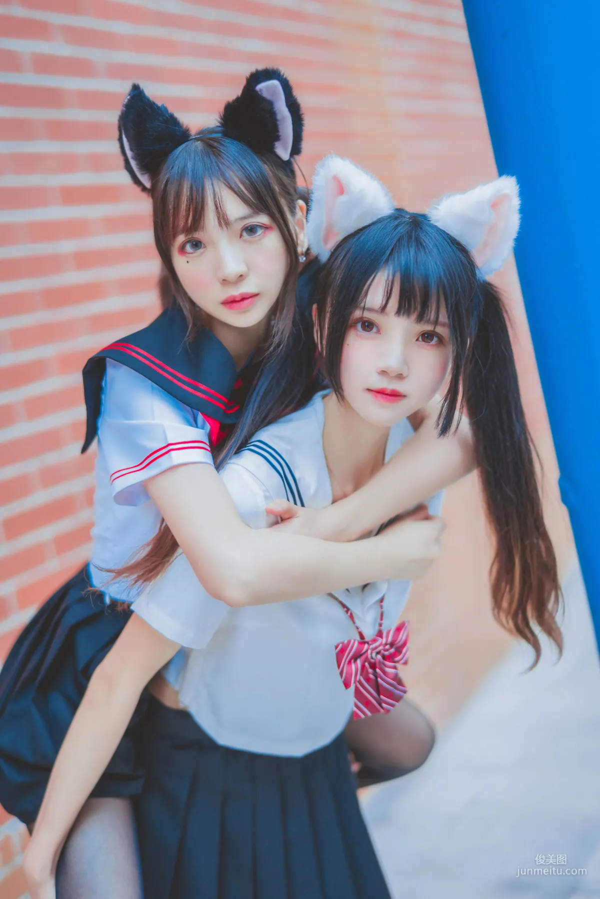 桜桃喵&疯猫ss 《JK百合2》 [萝莉COS] 写真集18