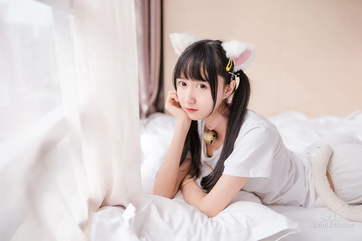 [风之领域] NO.129 猫系白丝少女 写真集12