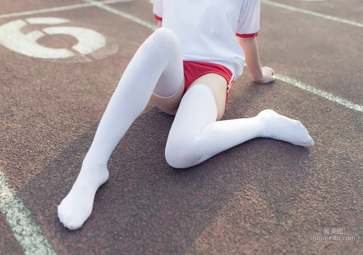 [风之领域] NO.112 运动场上的白丝体操服少女 写真集33