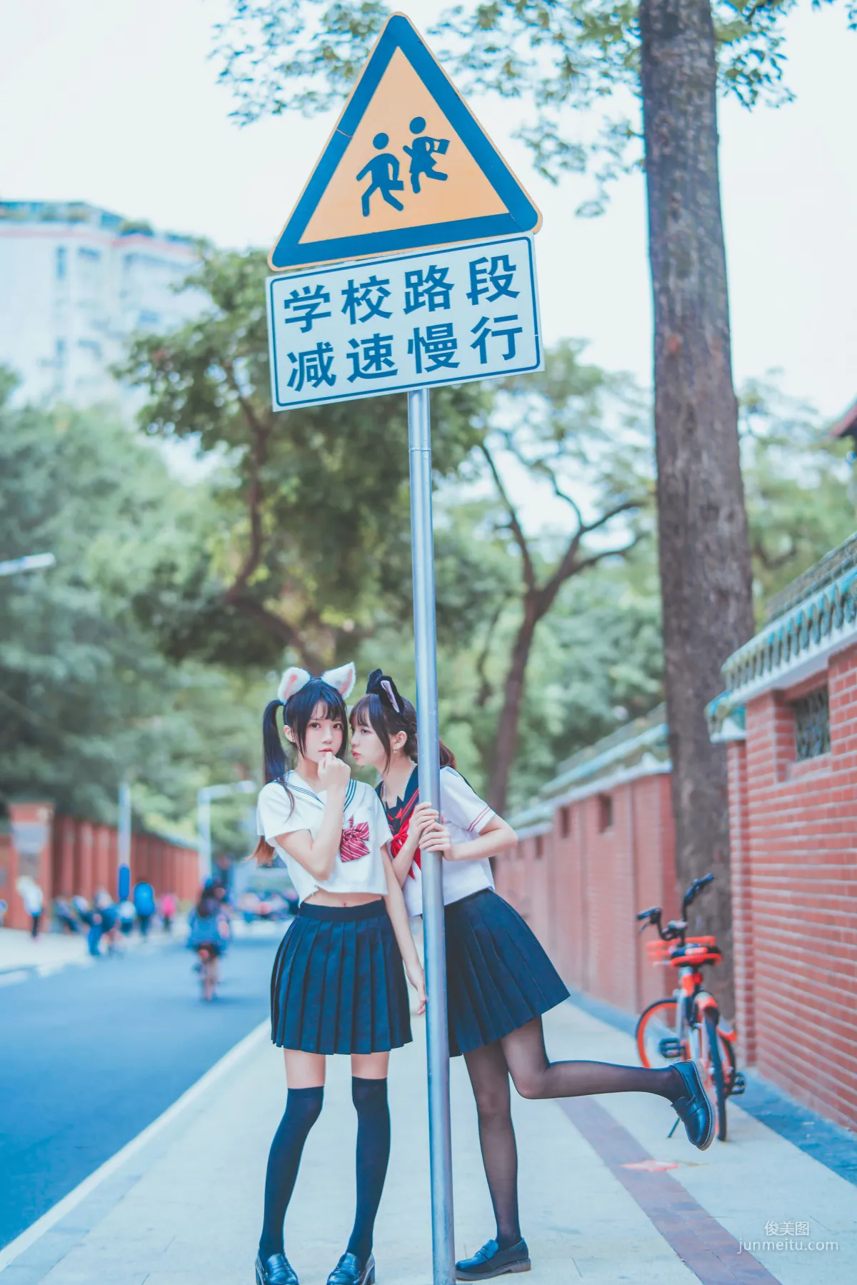 桜桃喵&疯猫ss 《JK百合2》 [萝莉COS] 写真集20