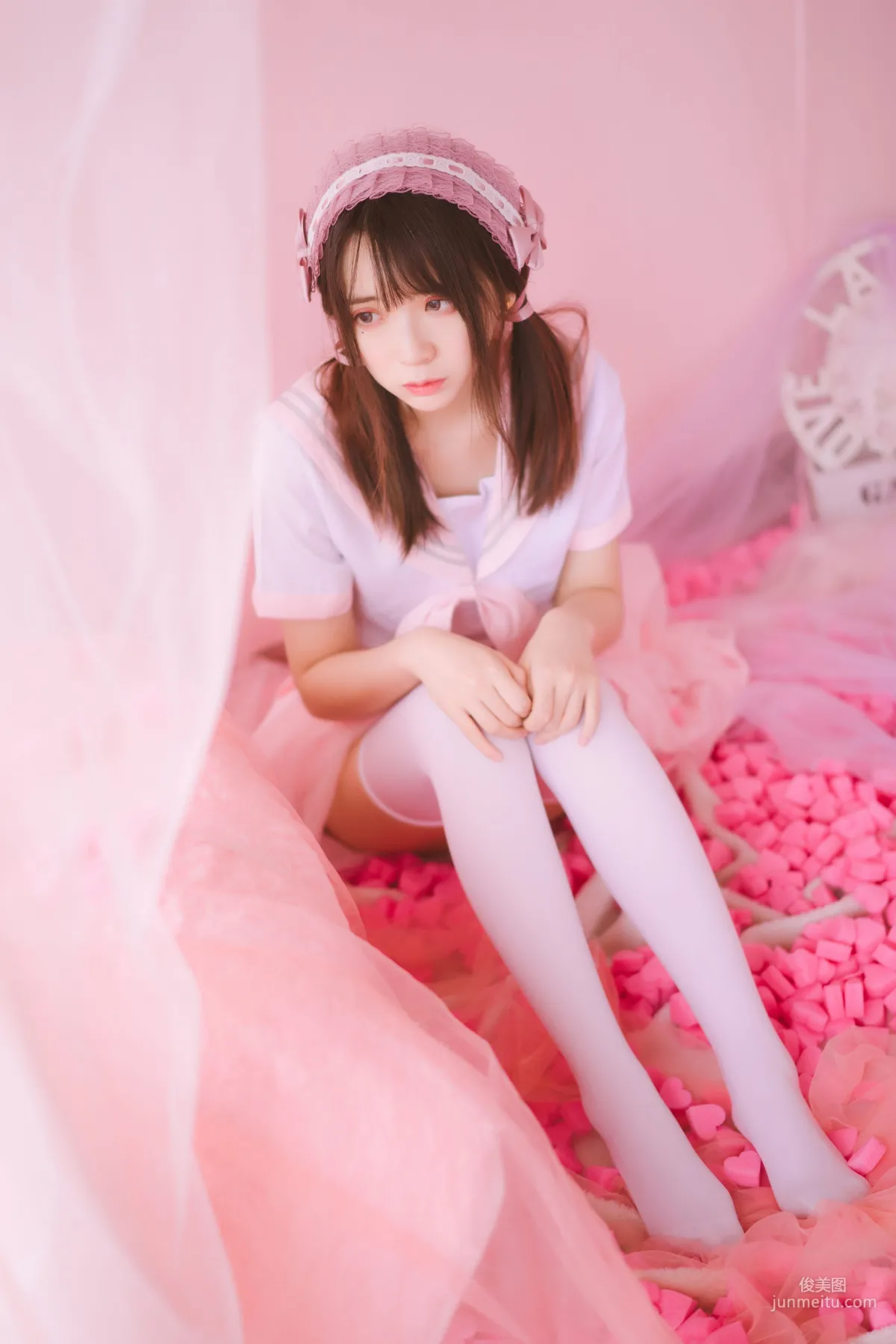 疯猫ss《丝袜狂想曲(粉)》 [萝莉COS] 写真集40