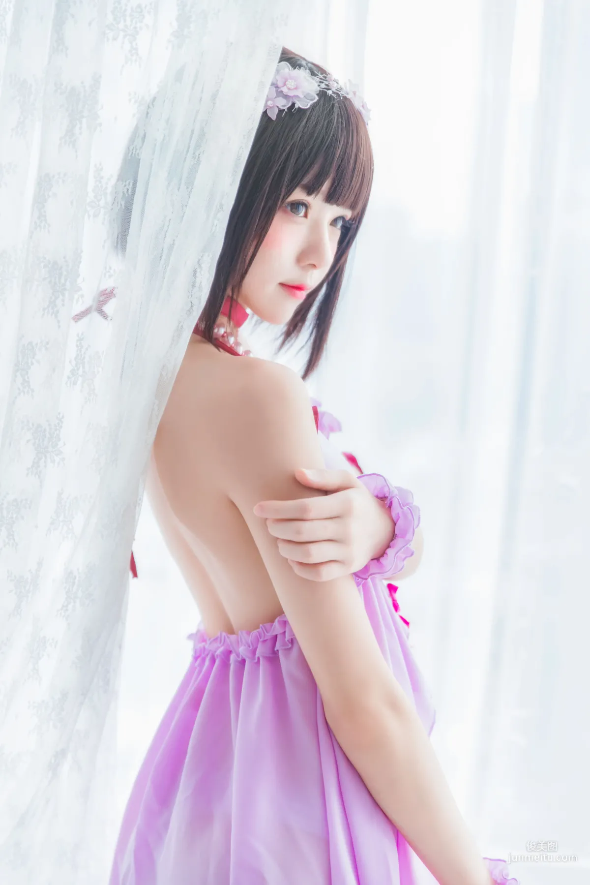 桜桃喵《(加藤惠)小睡裙》 [萝莉COS] 写真集17