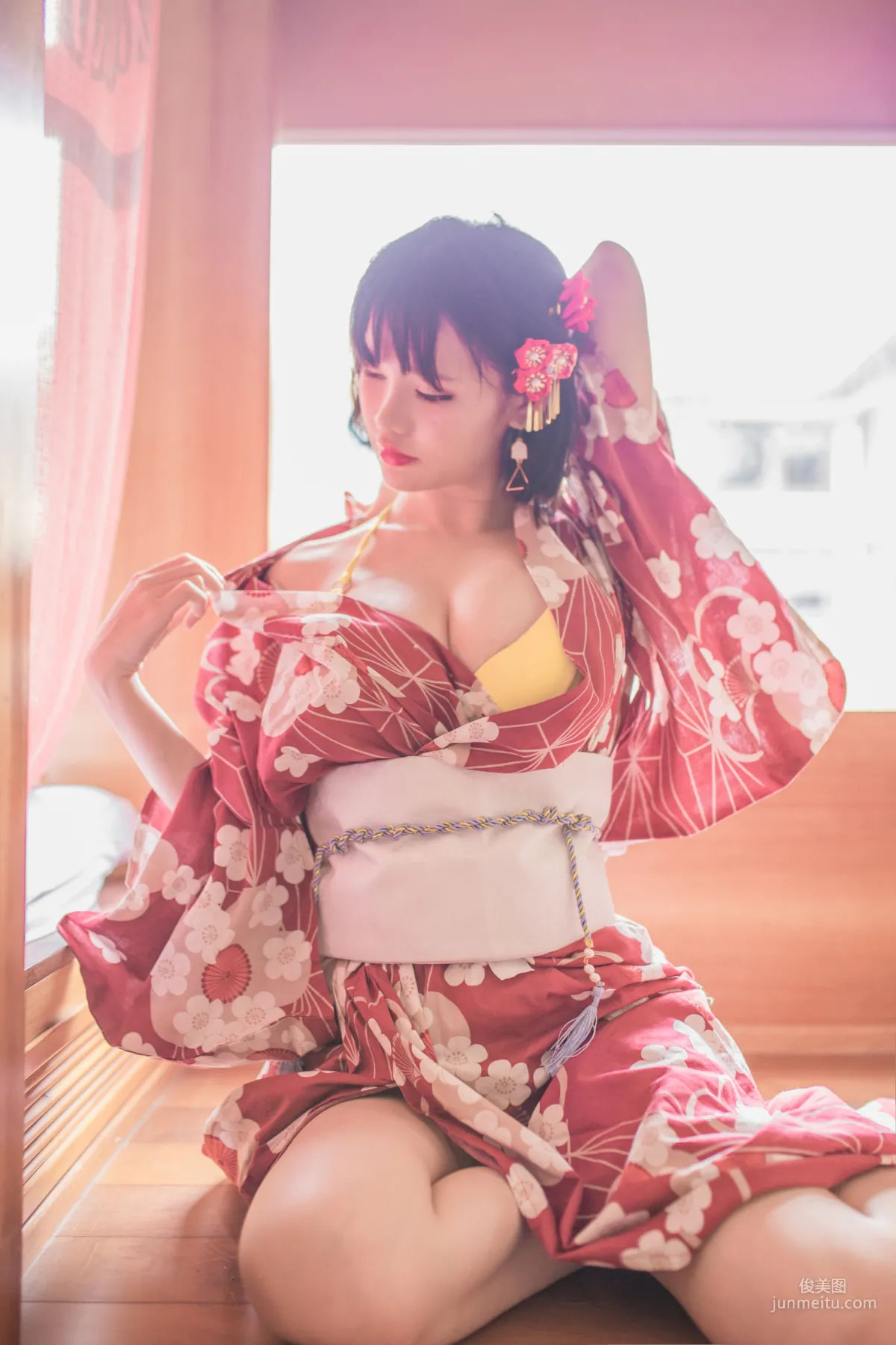 Yoko宅夏《妹汤物语(和服)》 [萝莉COS] 写真集11