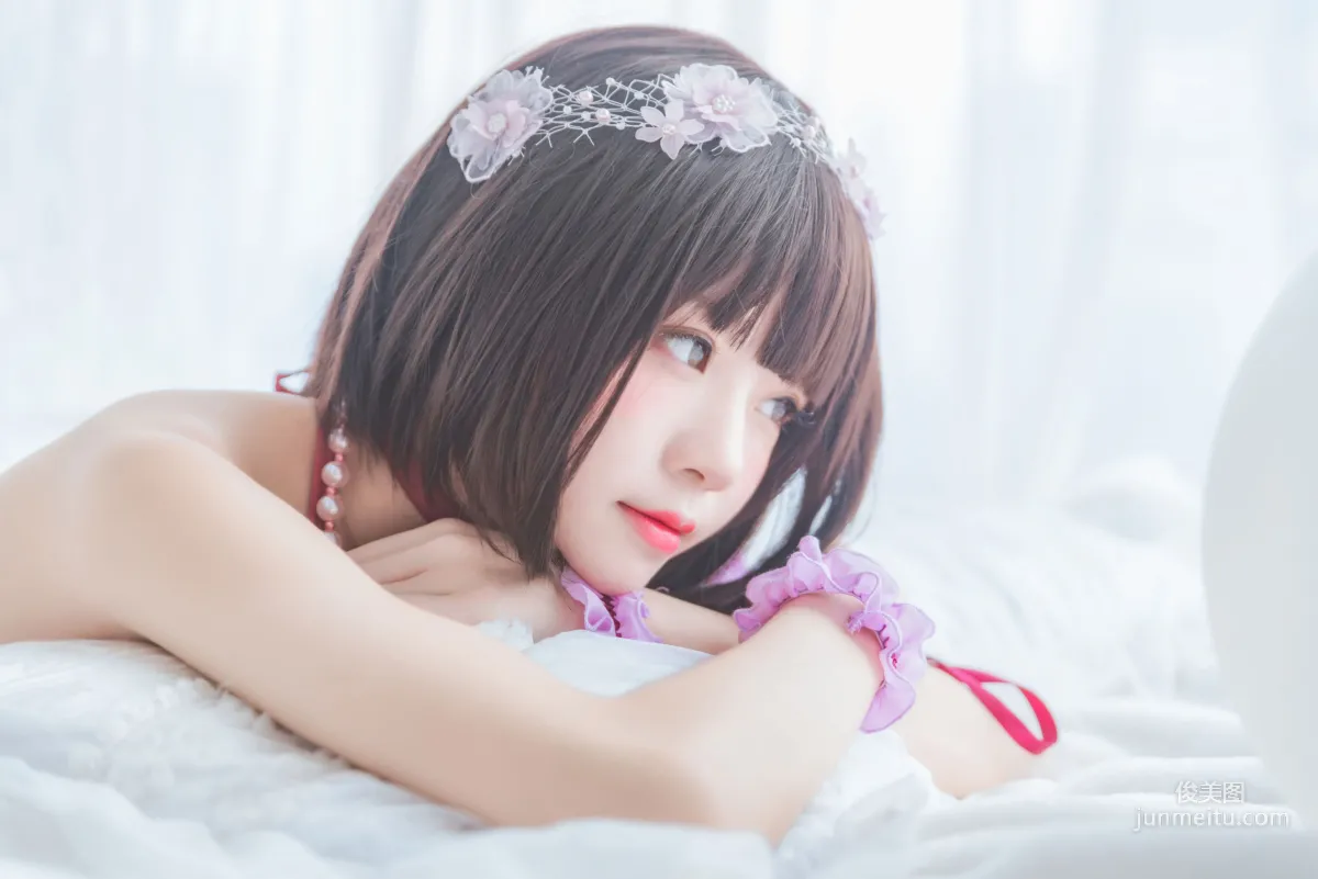 桜桃喵《(加藤惠)小睡裙》 [萝莉COS] 写真集29