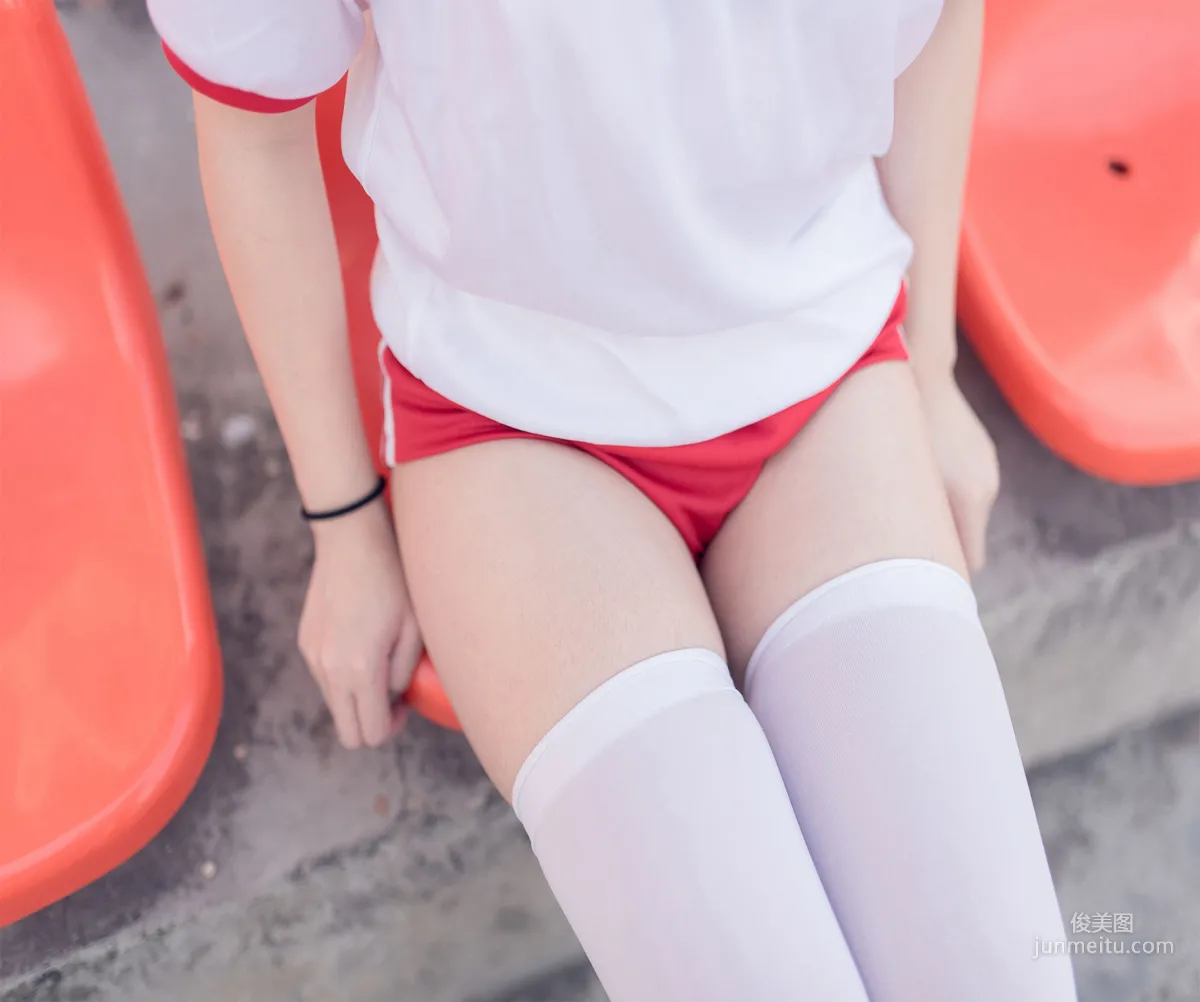 [风之领域] NO.112 运动场上的白丝体操服少女 写真集23