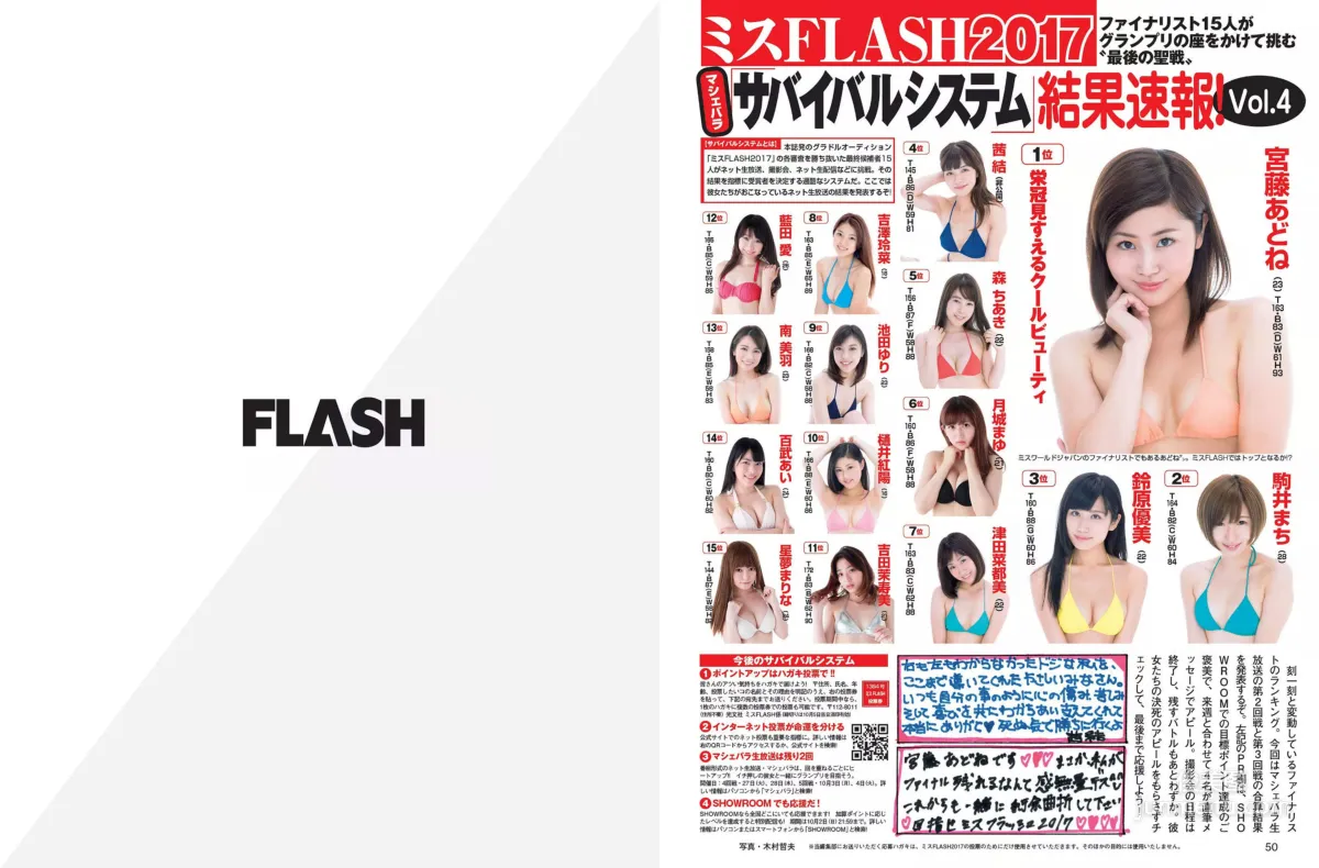 [FLASH] 佐々木希 護あさな 二階堂ふみ 内田理央 2016.10.11 写真杂志12