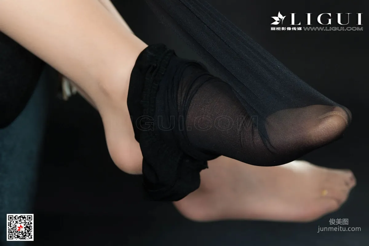 腿模Xilly《黑丝皮鞭系列》 [丽柜美束LIGUI] 网络丽人 写真集32
