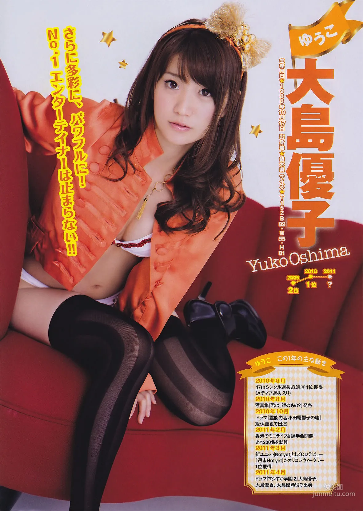 [Young Magazine] AKB48 吉木りさ 松井絵里奈 2011年No.26 写真杂志4