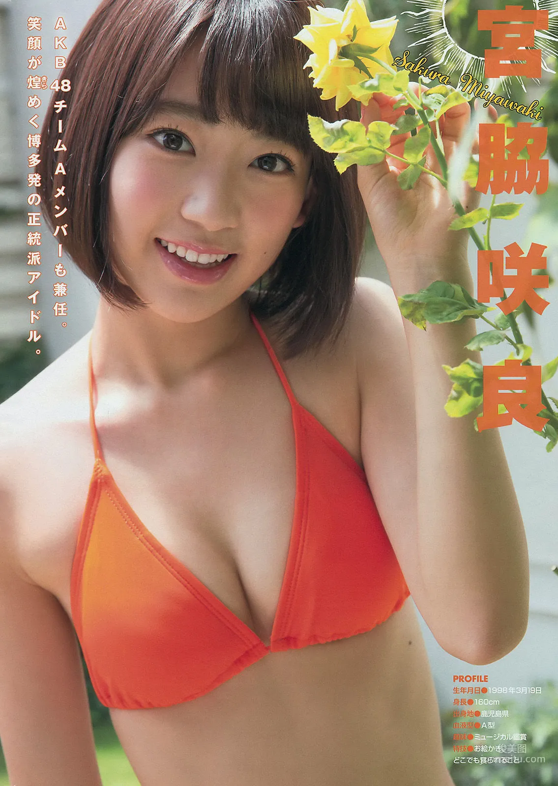 [Young Magazine] 都丸紗也華 松岡菜摘 宮脇咲良 2014年No.39 写真杂志10