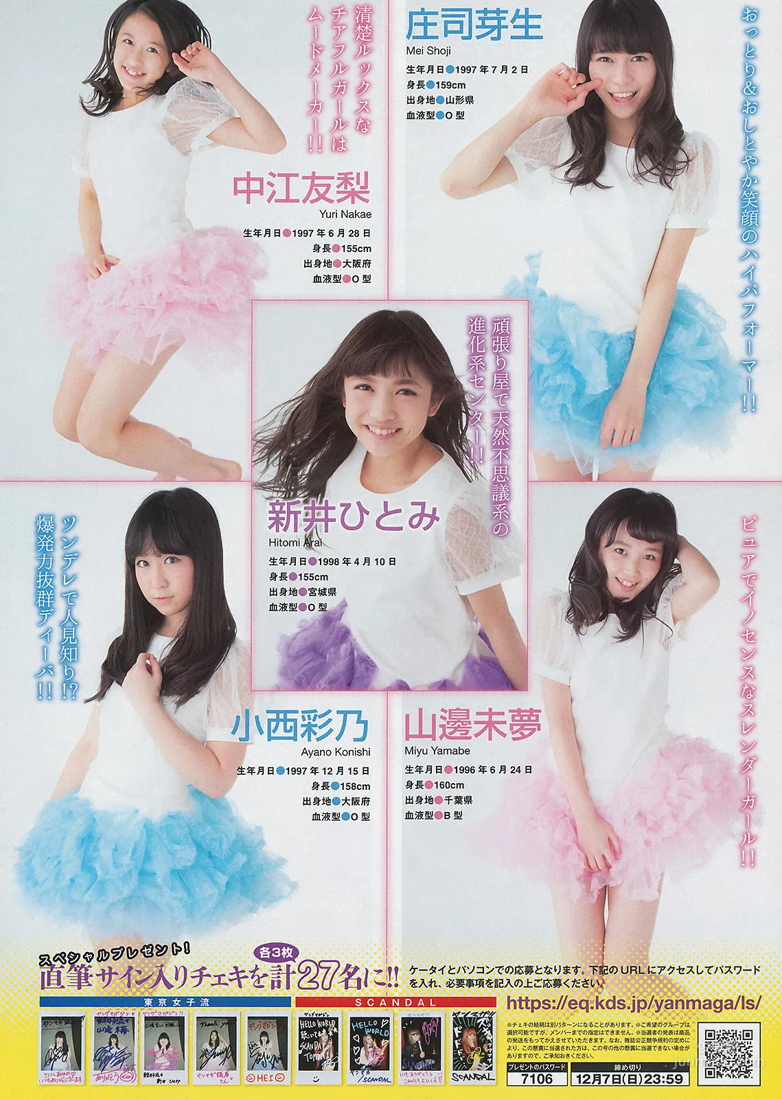 [Young Magazine] 橋本環奈 SCANDAL 東京女子流 2015年No.01 写真杂志11